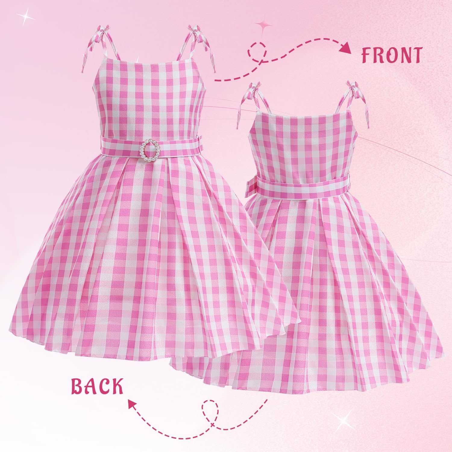 Girls Pink Cosplay Costume Halloween Party Time