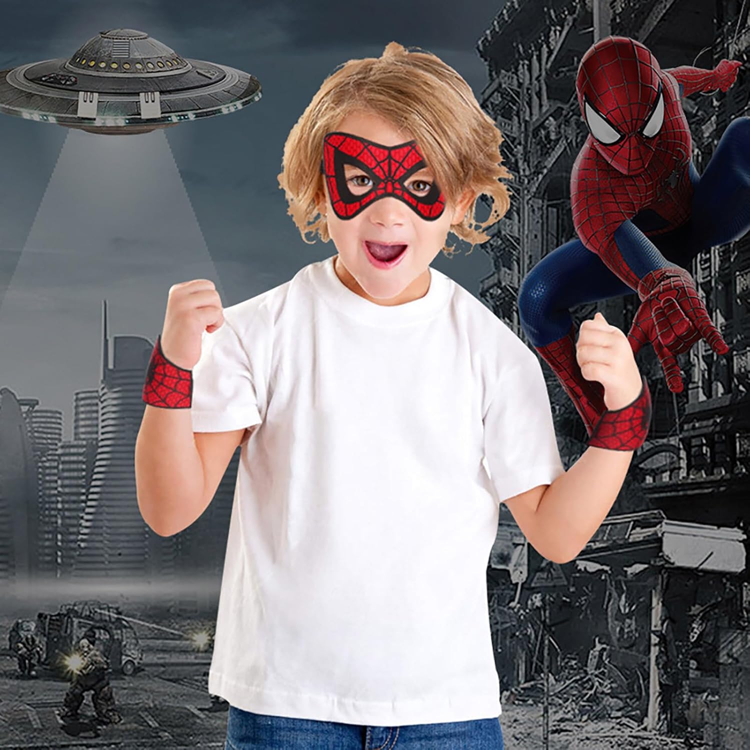 Halloween Spider Mask for Kids Super Hero Role Play Costume