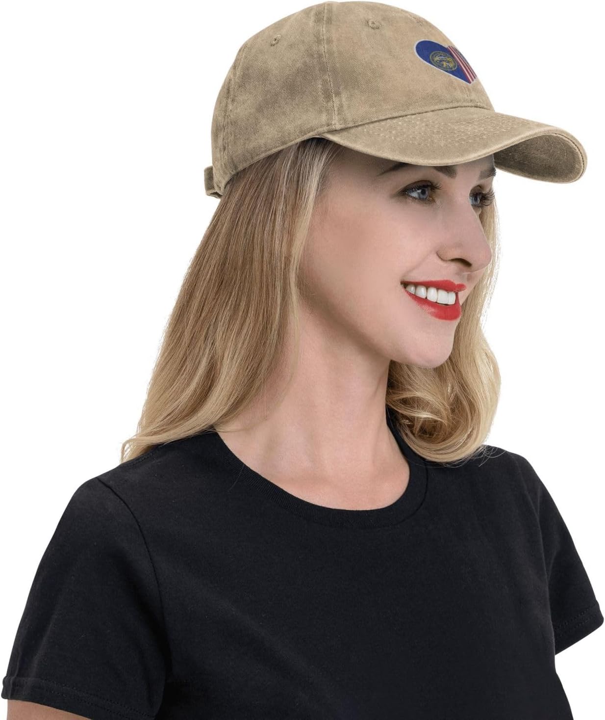 I Love America and Nebraska Durable Sun Hat