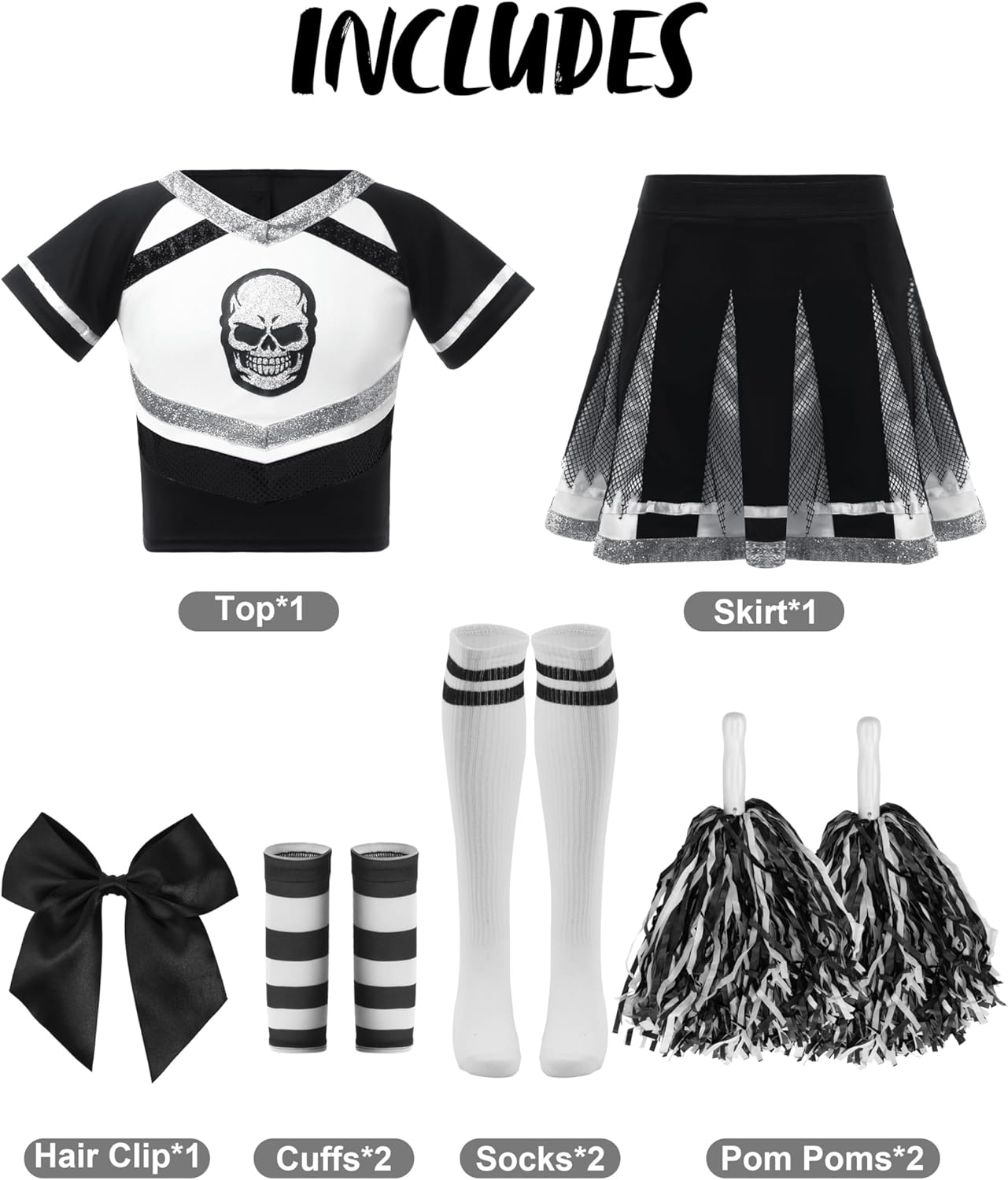 Scary Cheerleader Costume for Girls