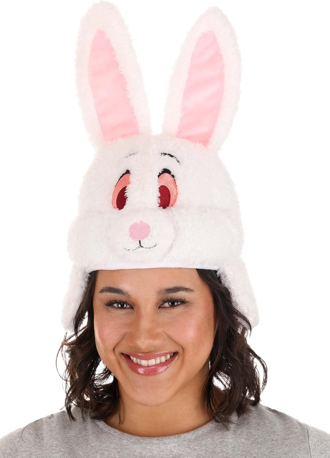 Plush Rabbit Costume Hat - Ears Adjustable