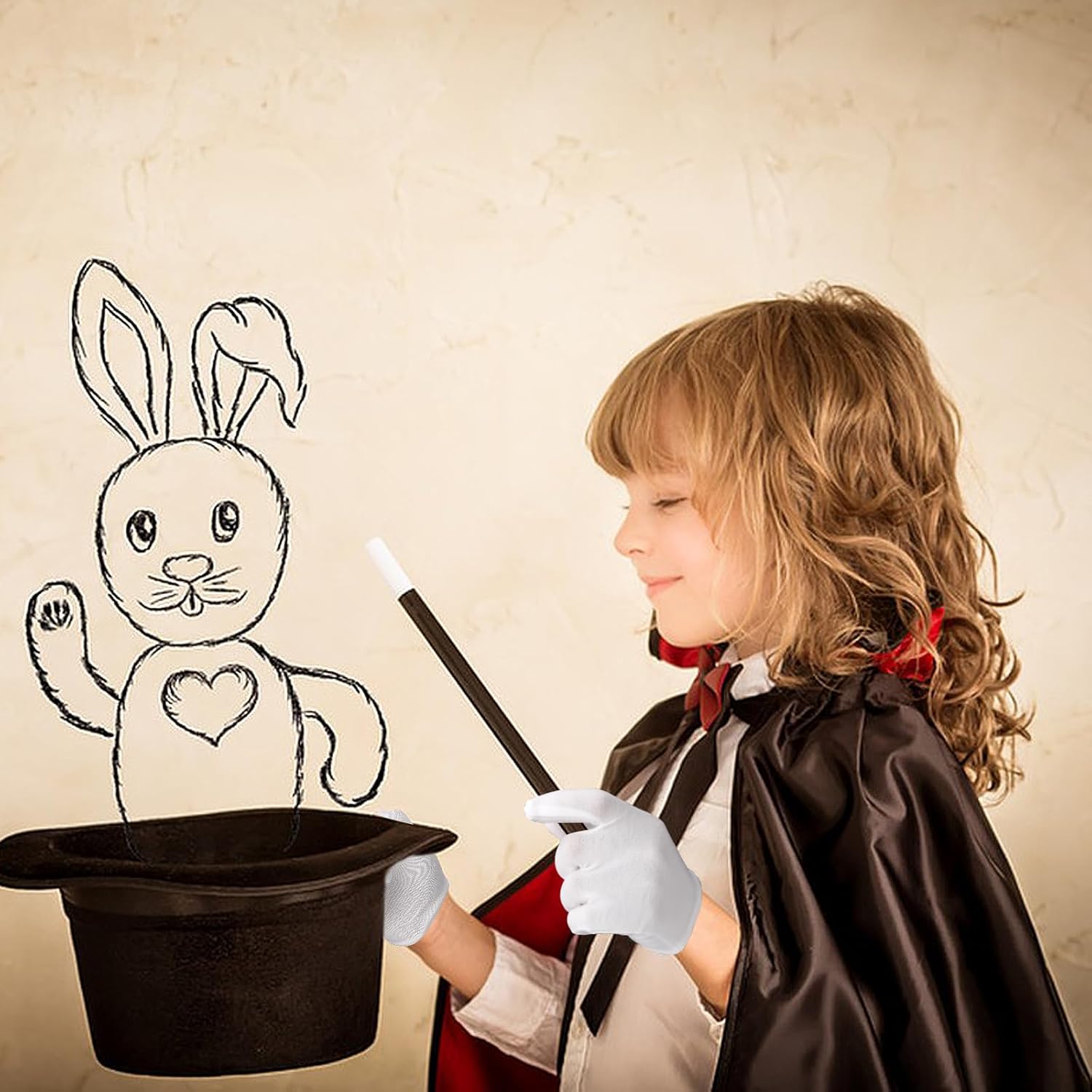 Adorable White Gloves for Kids Perfect for Parties Events