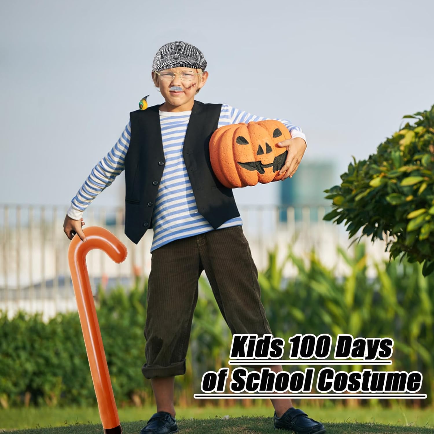 Xanllaxa 5-Pcs Old Man Costume