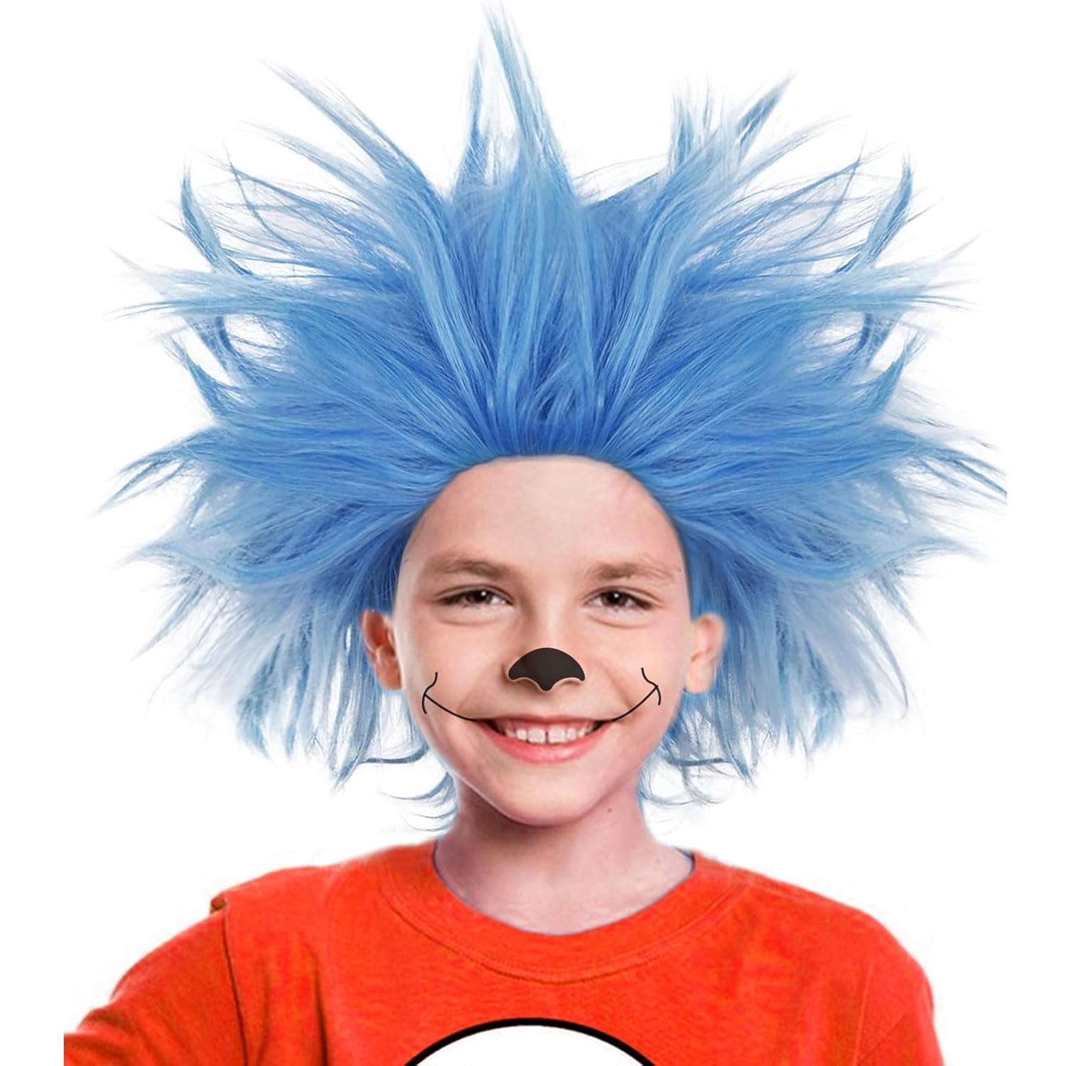 Distinct Blue Anime Wig for Cosplay Halloween Party and More