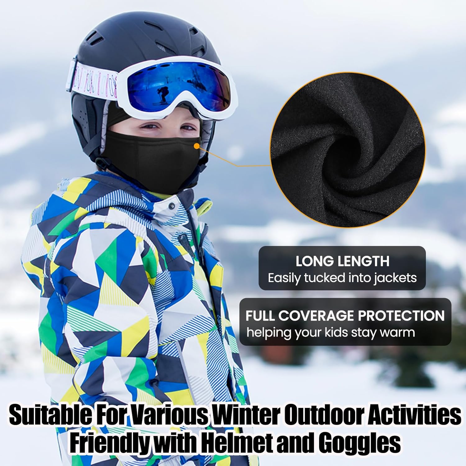 Keep Warm in Winter Kids Balaclava Ski Mask for Boys Girls