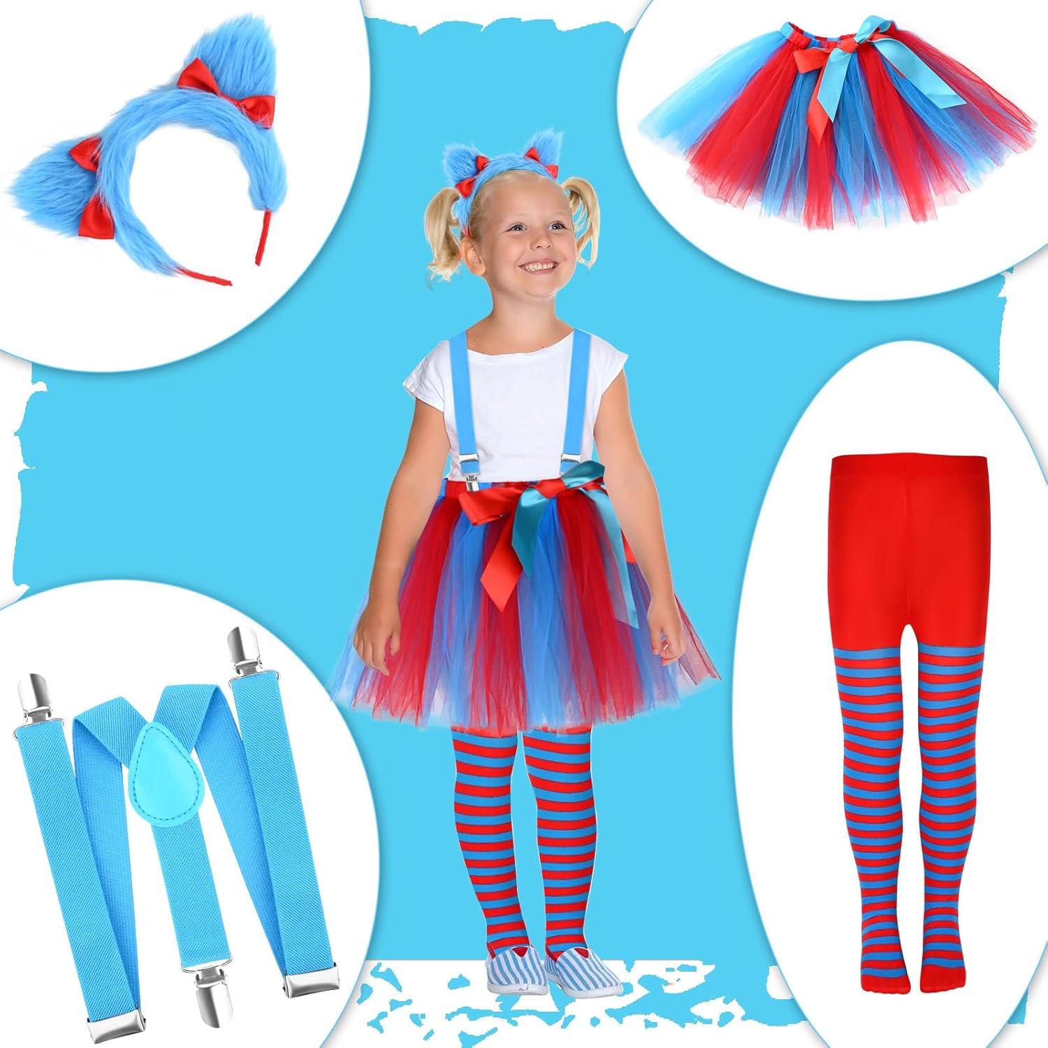 KavocGirlsblue tulle costume set for World Book Day