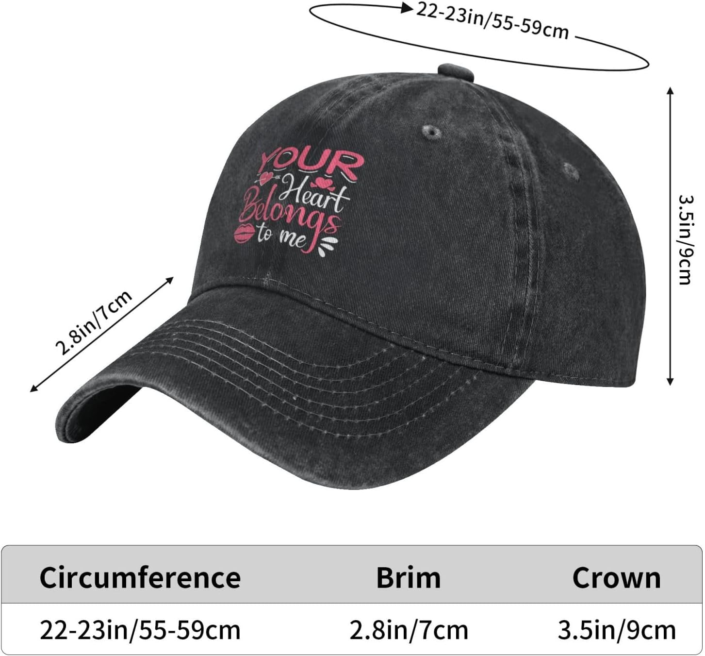 Keep Your Head Cool with the Your Heart Belongs to Me Baseball Cap