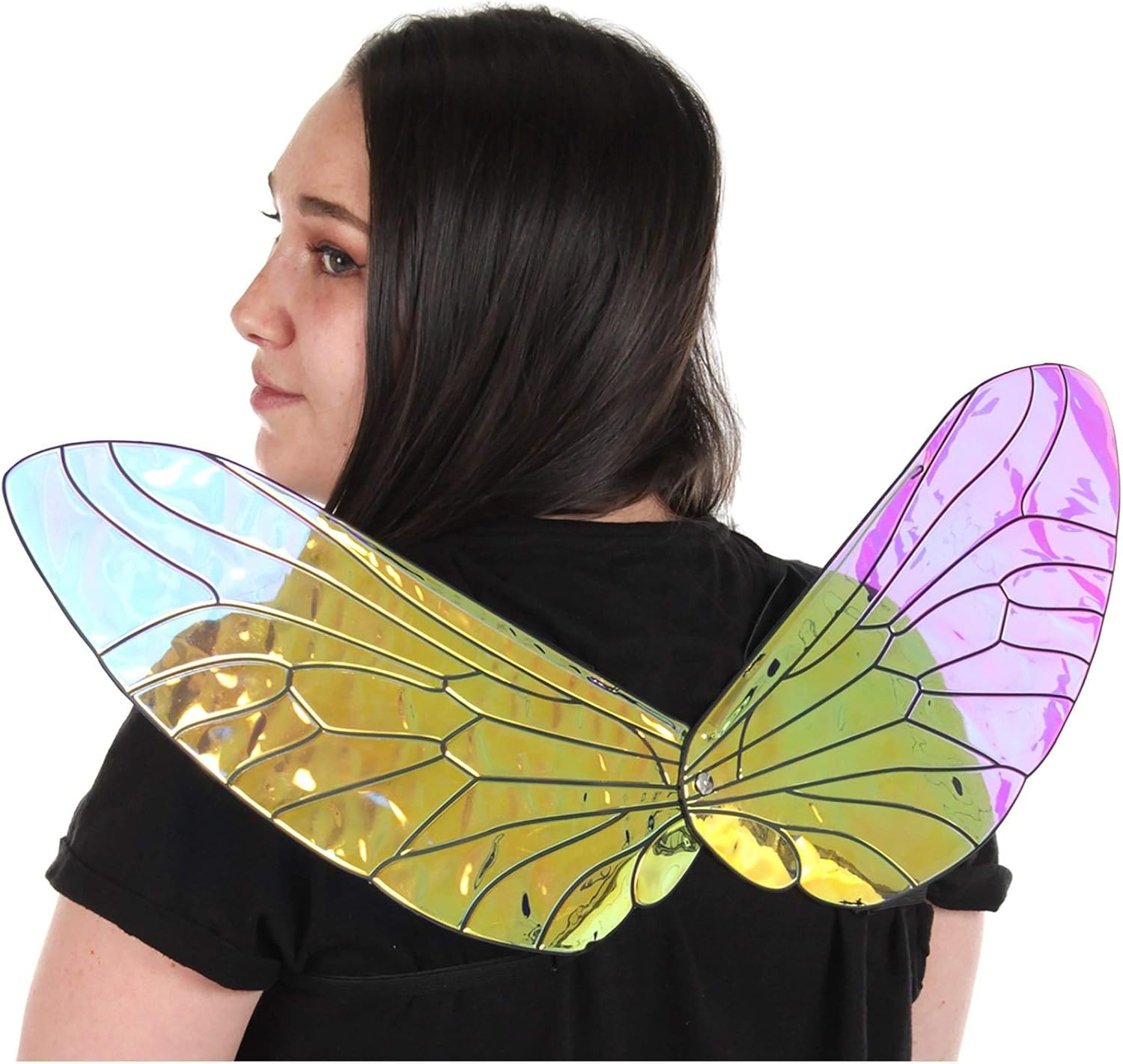 Elope Holographic Costume Fly Wings for Kids and Adults Standard