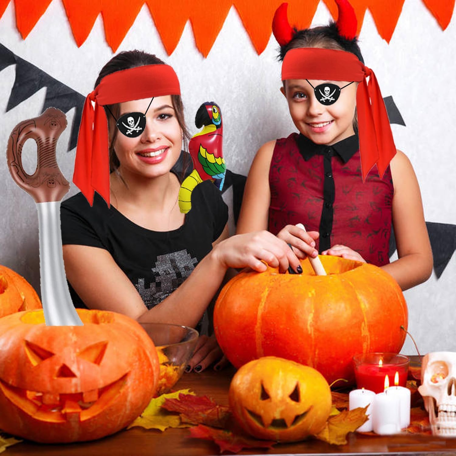 6 Pcs Pirate Accessories Set for Halloween Cosplay