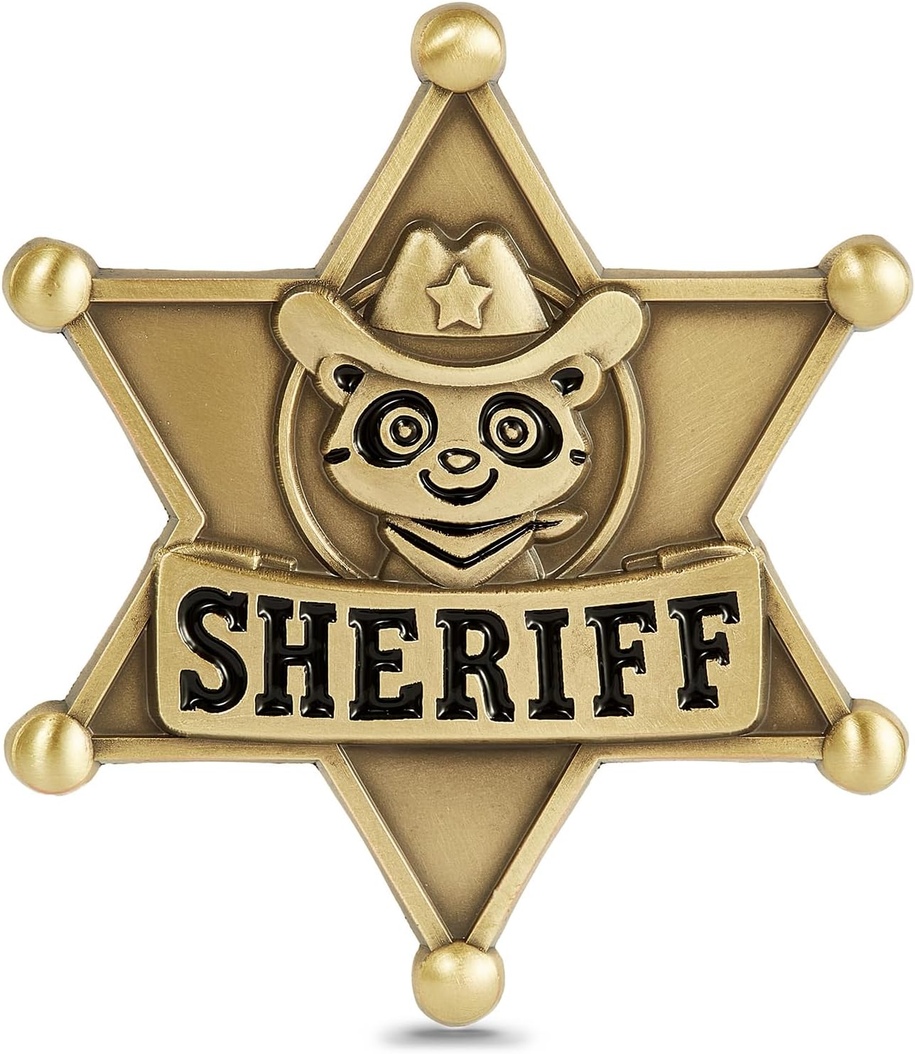 Sturdy Metal Sheriff Badge for Kids