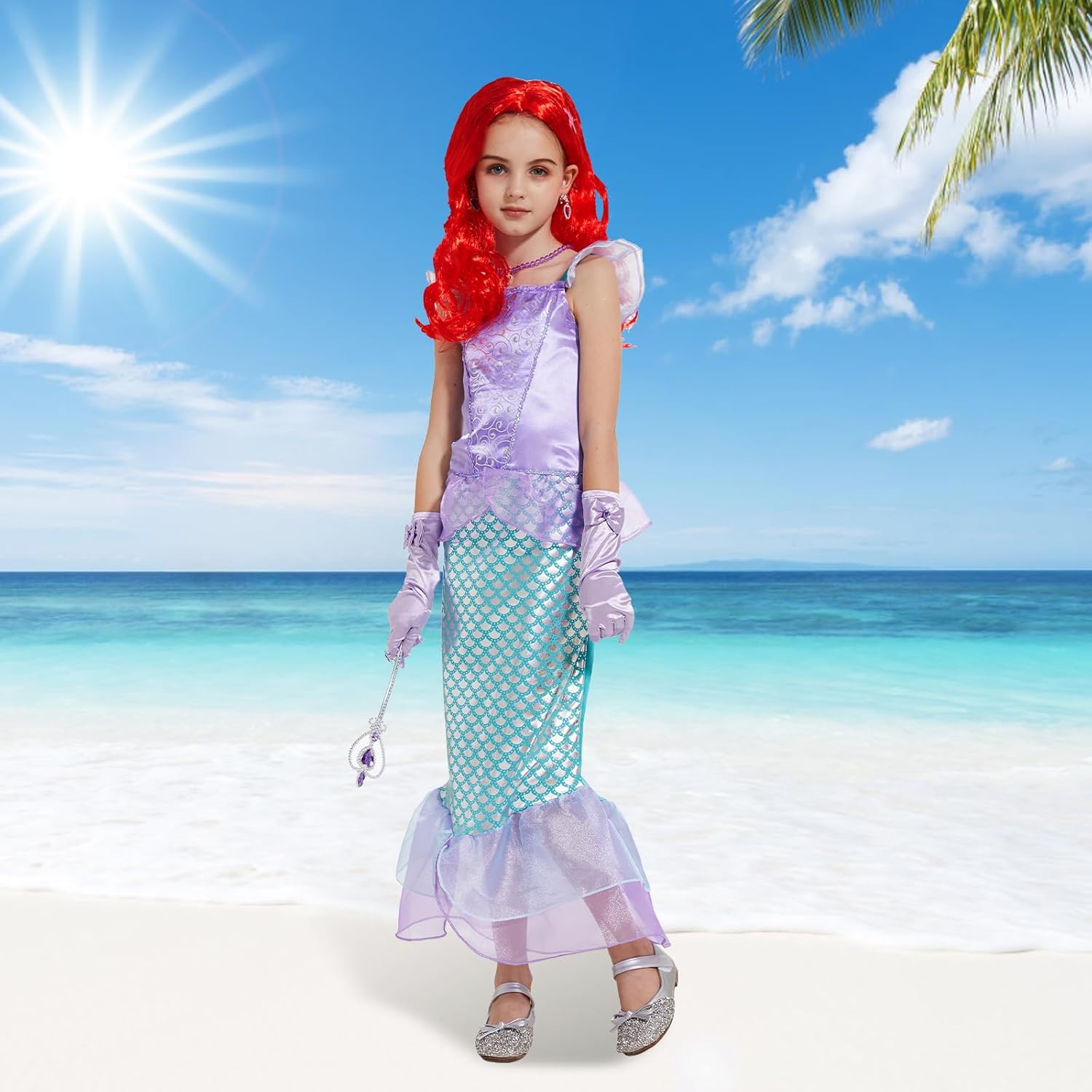 Jeroesja MermaidCOST Princess Dress for Girls