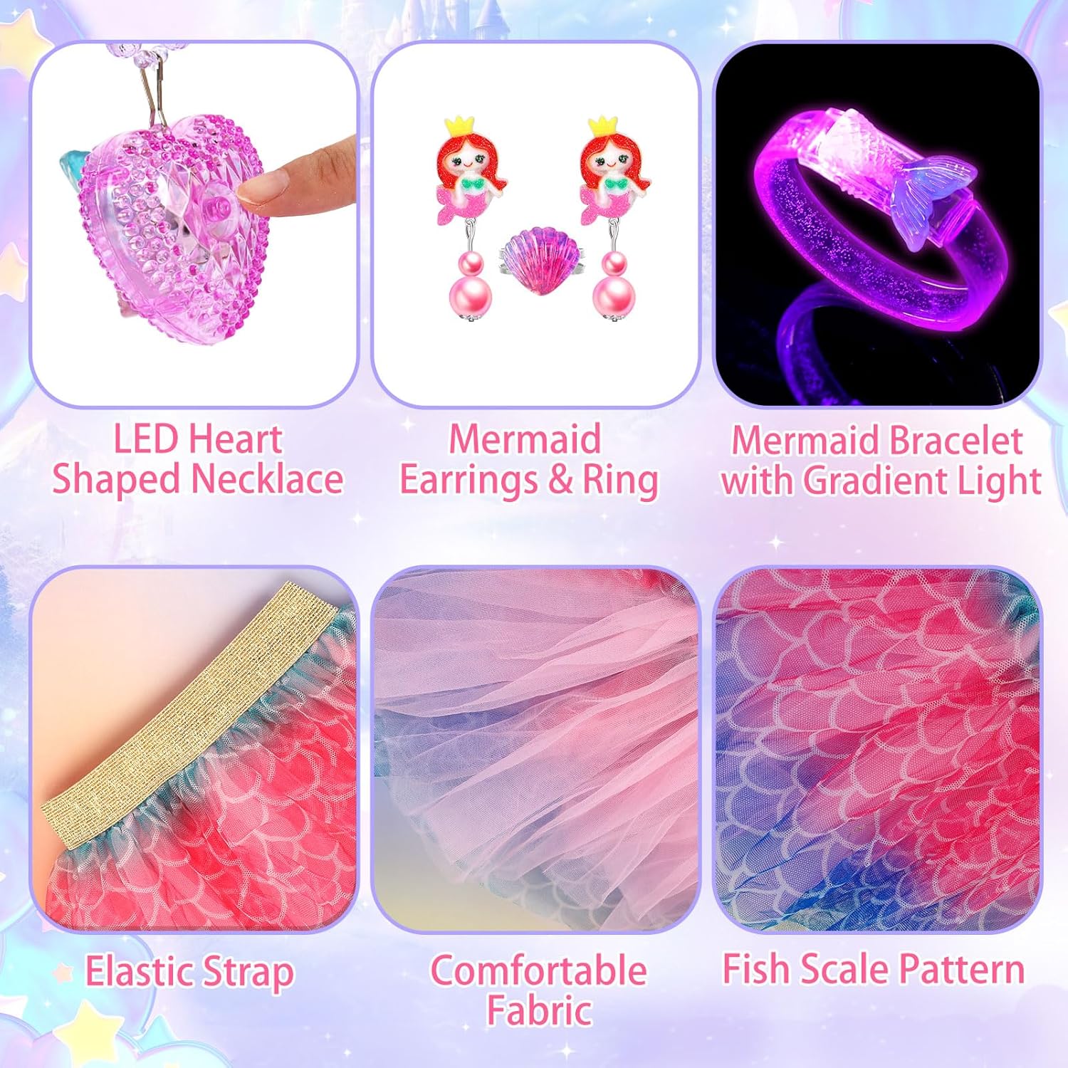 Light-Up Princess Dress Up for Girls 4-6