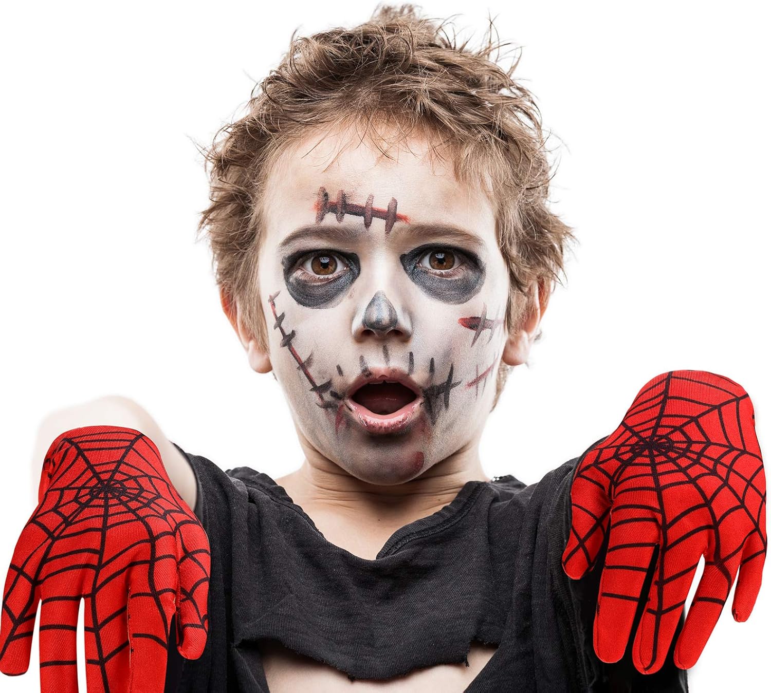 Halloween Spider Web Gloves Spider costume for Kids Babies Homecoming masquerade