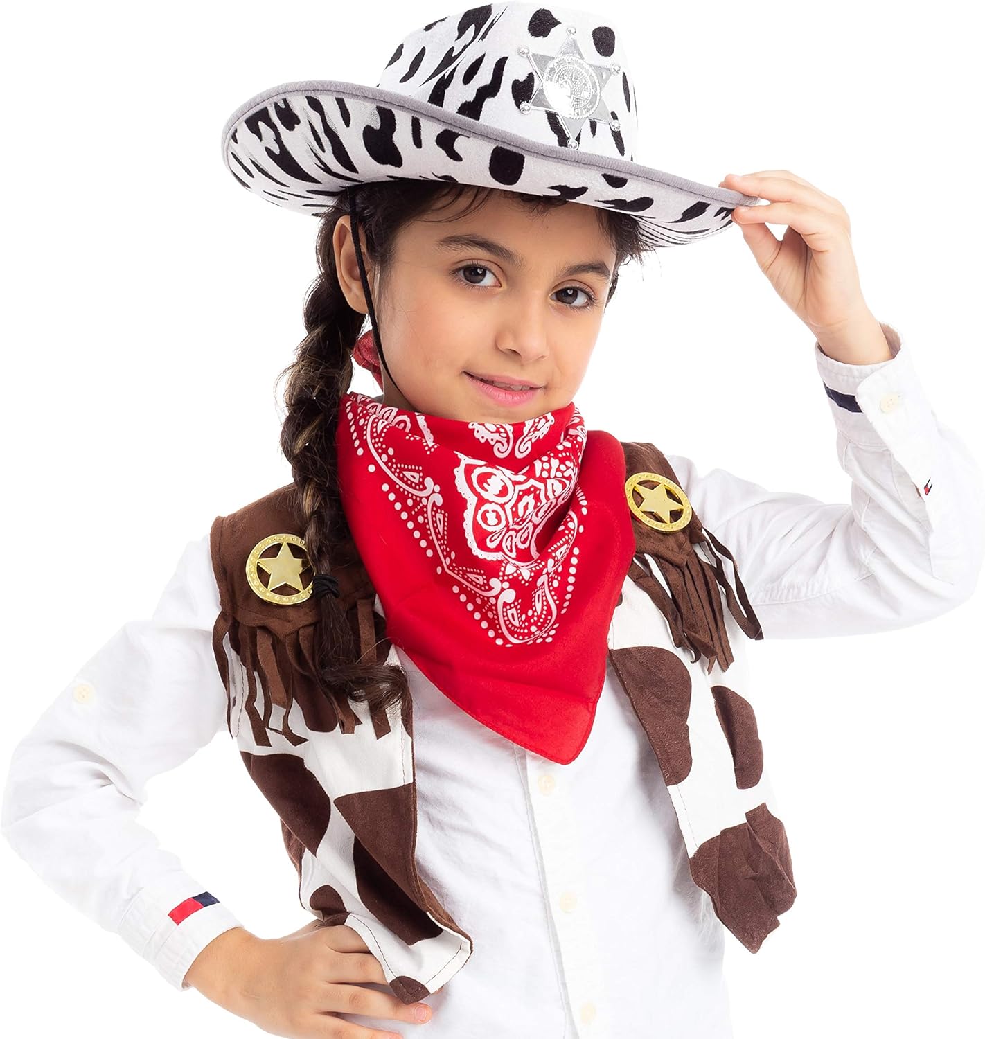 Halloween Spooktacular 2-Piece Felt Cowboy Hats for Kids Adults