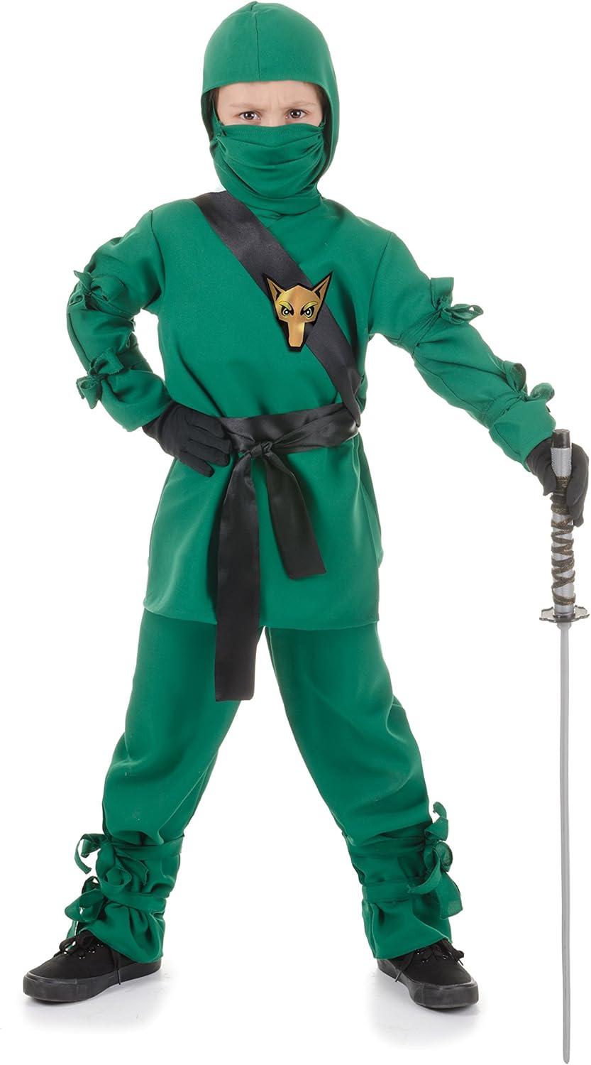 Teenage Ninja Unisex Kids Halloween Costume Kit medium