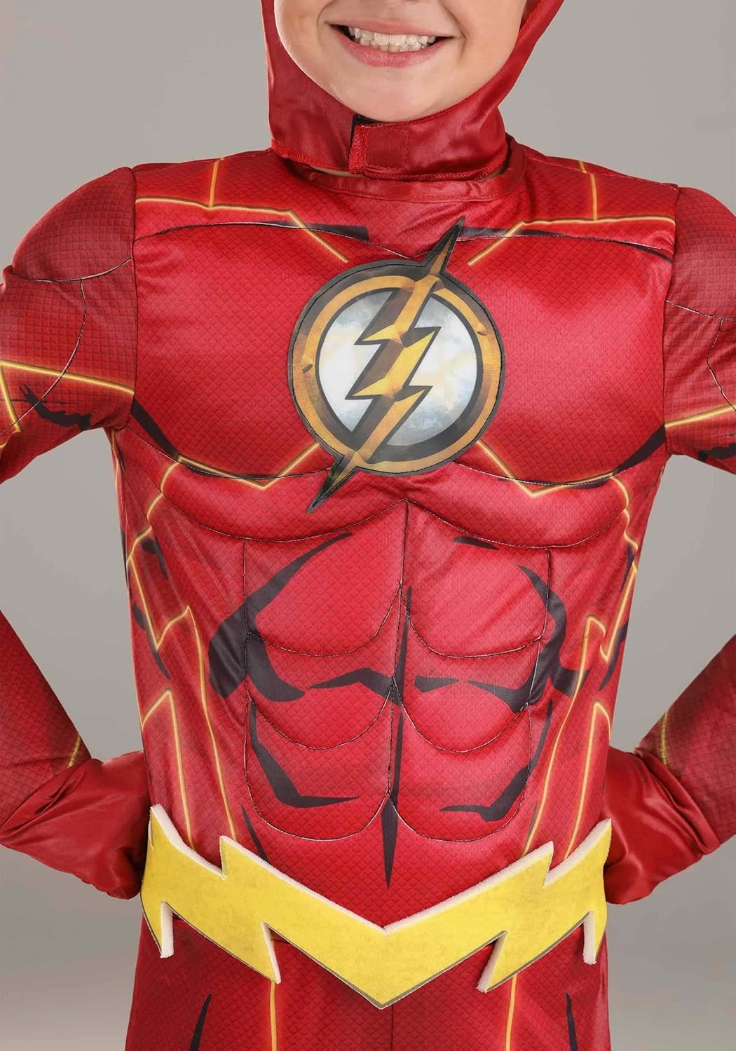 Deluxe Red Superhero Costume for Kids Movie Comic Cosplay