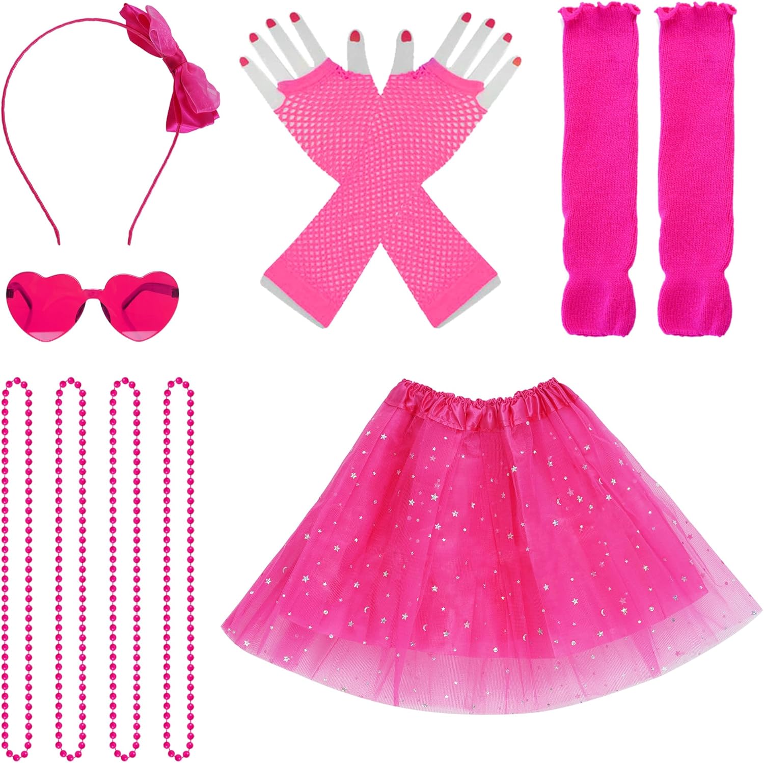 MIAYON 80s Neon Tutu Costume for Girls