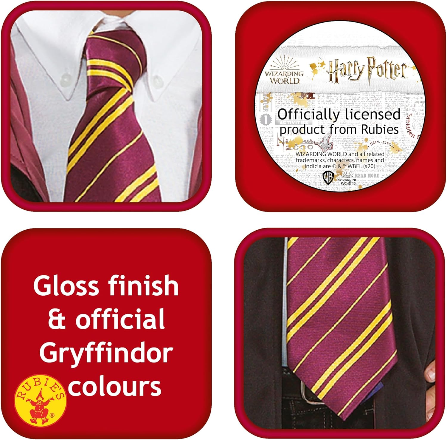 Stolz trgt die Farben von Gryffindor