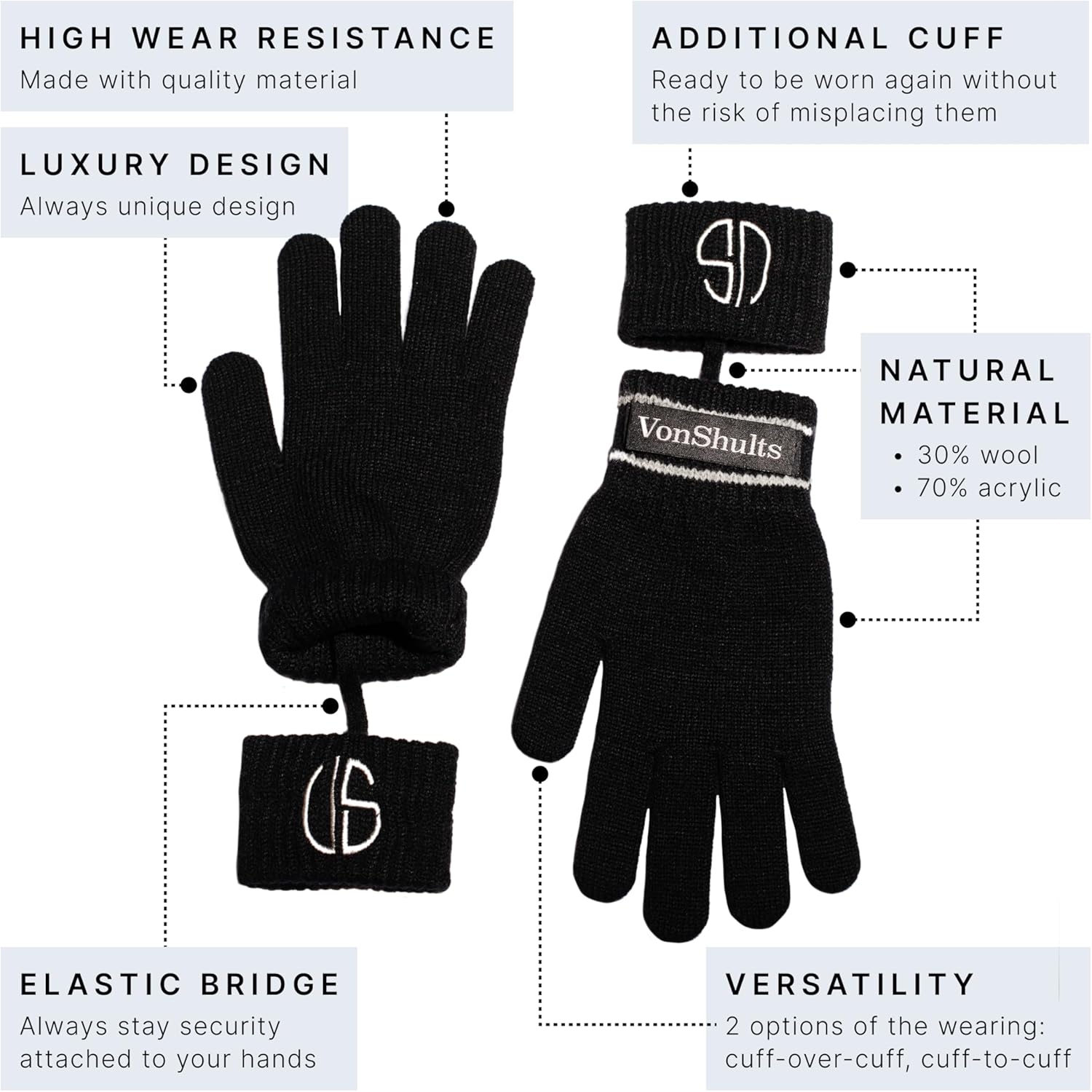 Exclusive Kids Winter Gloves - Soft Merino Wool