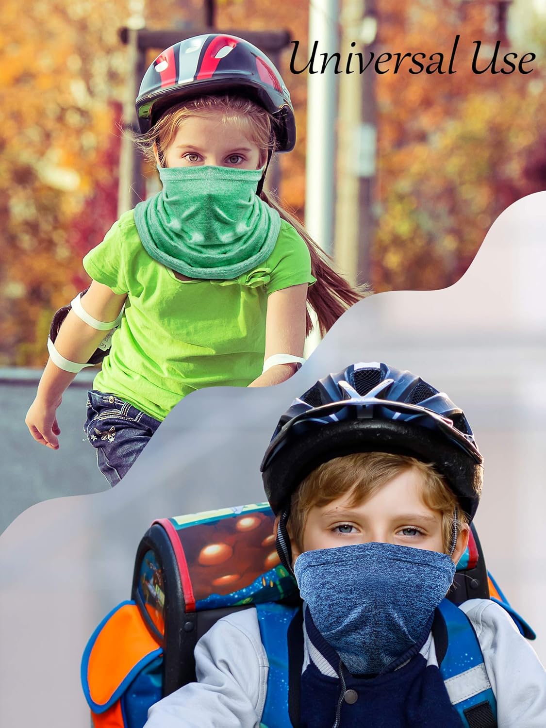 Fun Protective UV-Blocking Face Cover for Kids