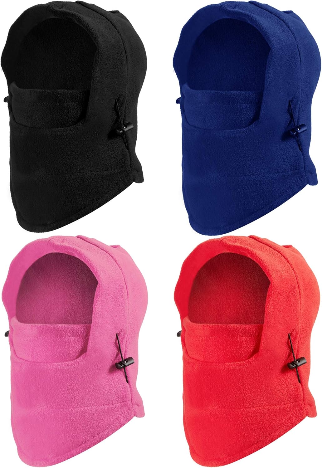 4-Piece Kids Balaclava Hat Set for Winter - Soft Windproof