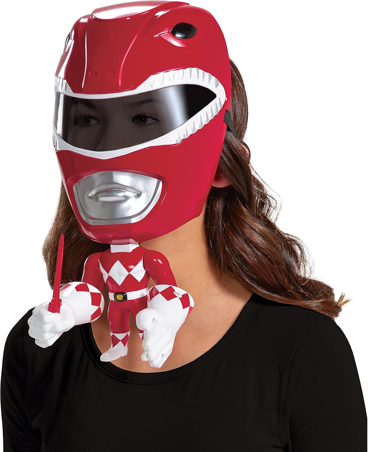 Disguise Red Ranger Mega Mask for Kids