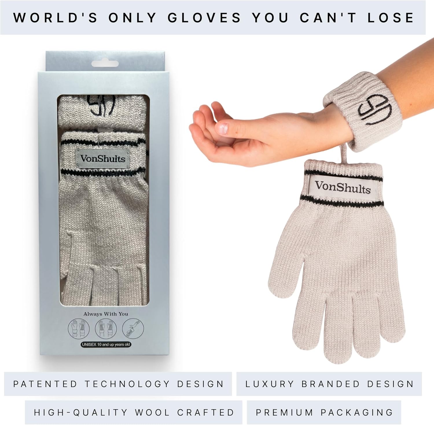 Adorable Merino Wool Gloves for Kids