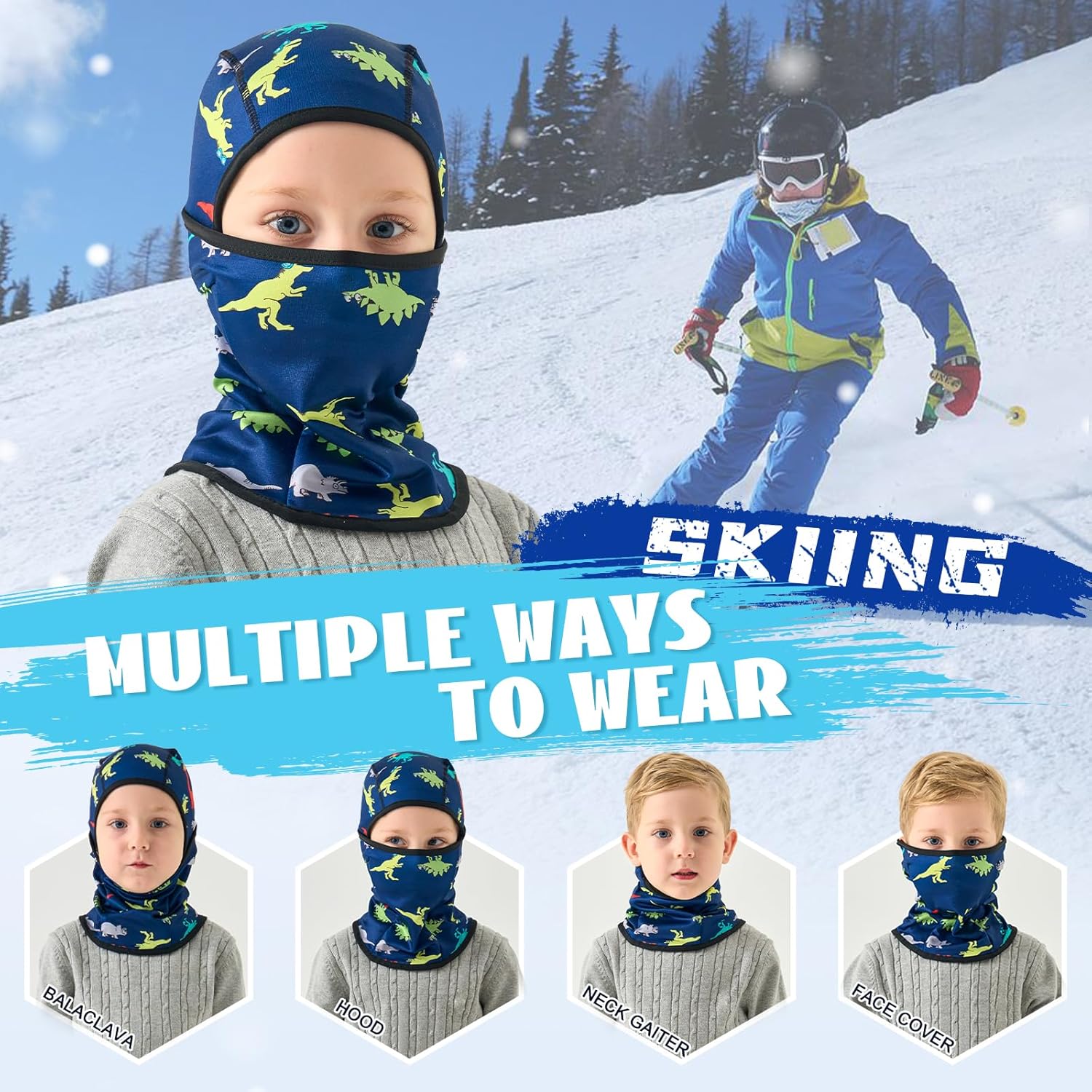 Warm Winter Balaclava Hat for Kids