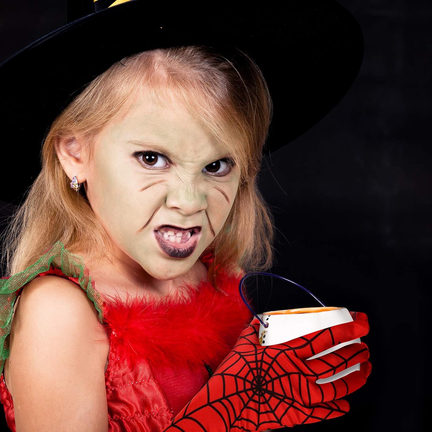 Halloween Spider Web Gloves Spider costume for Kids Babies Homecoming masquerade