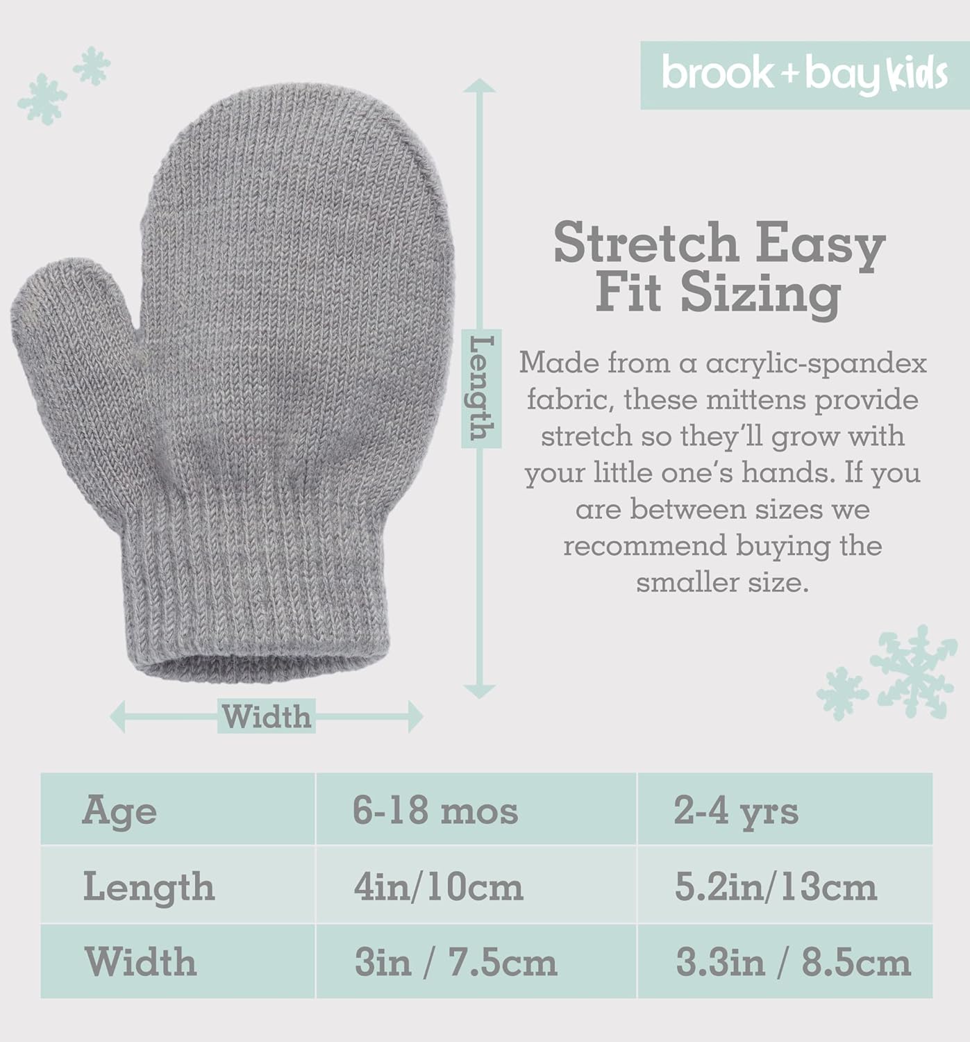 Cozy Toddler Mittens Soft Stretchy and Grows with Them