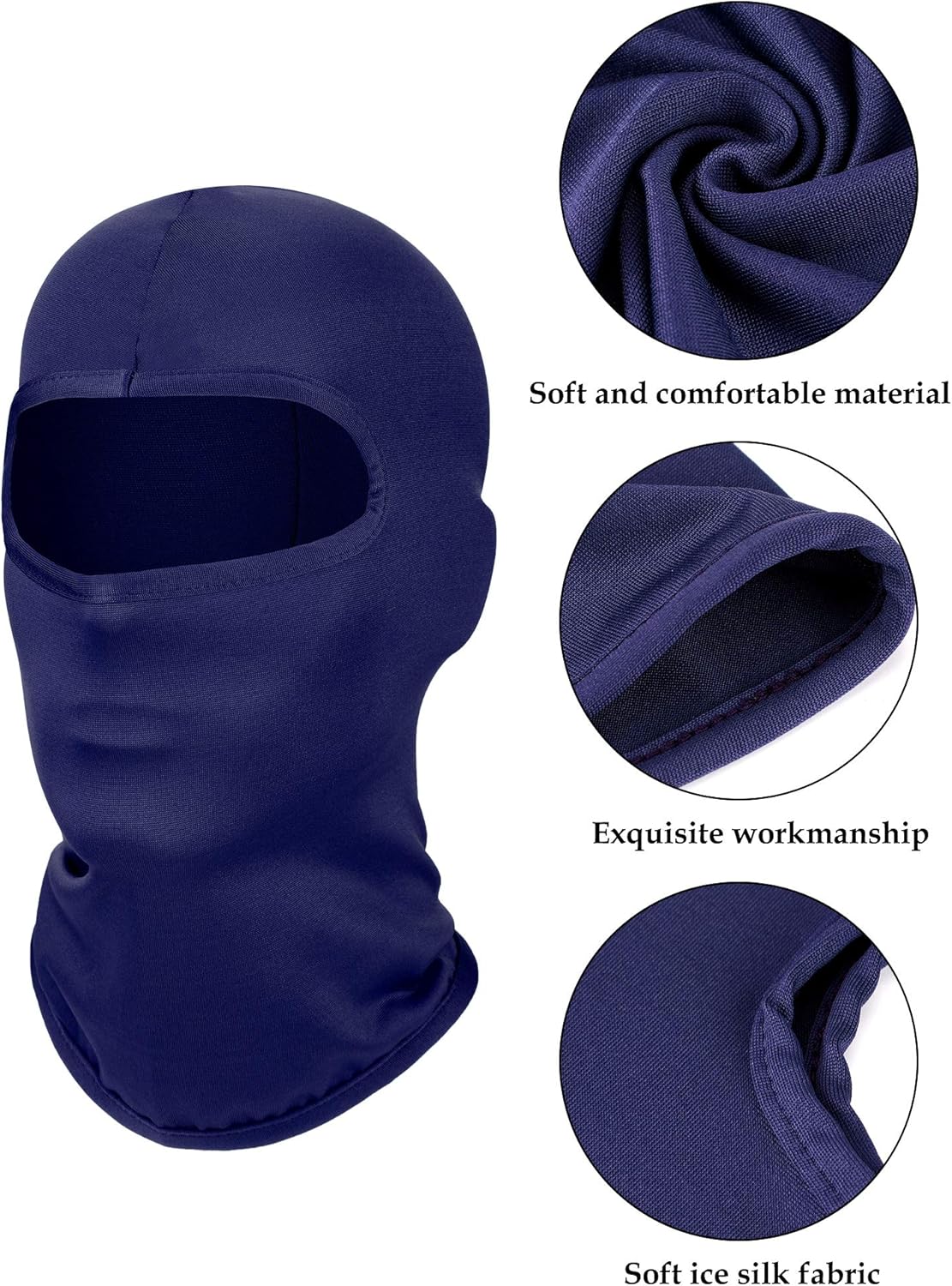 Geyoga 6-Piece Ski Mask Kids Balaclava Winter Face Covering