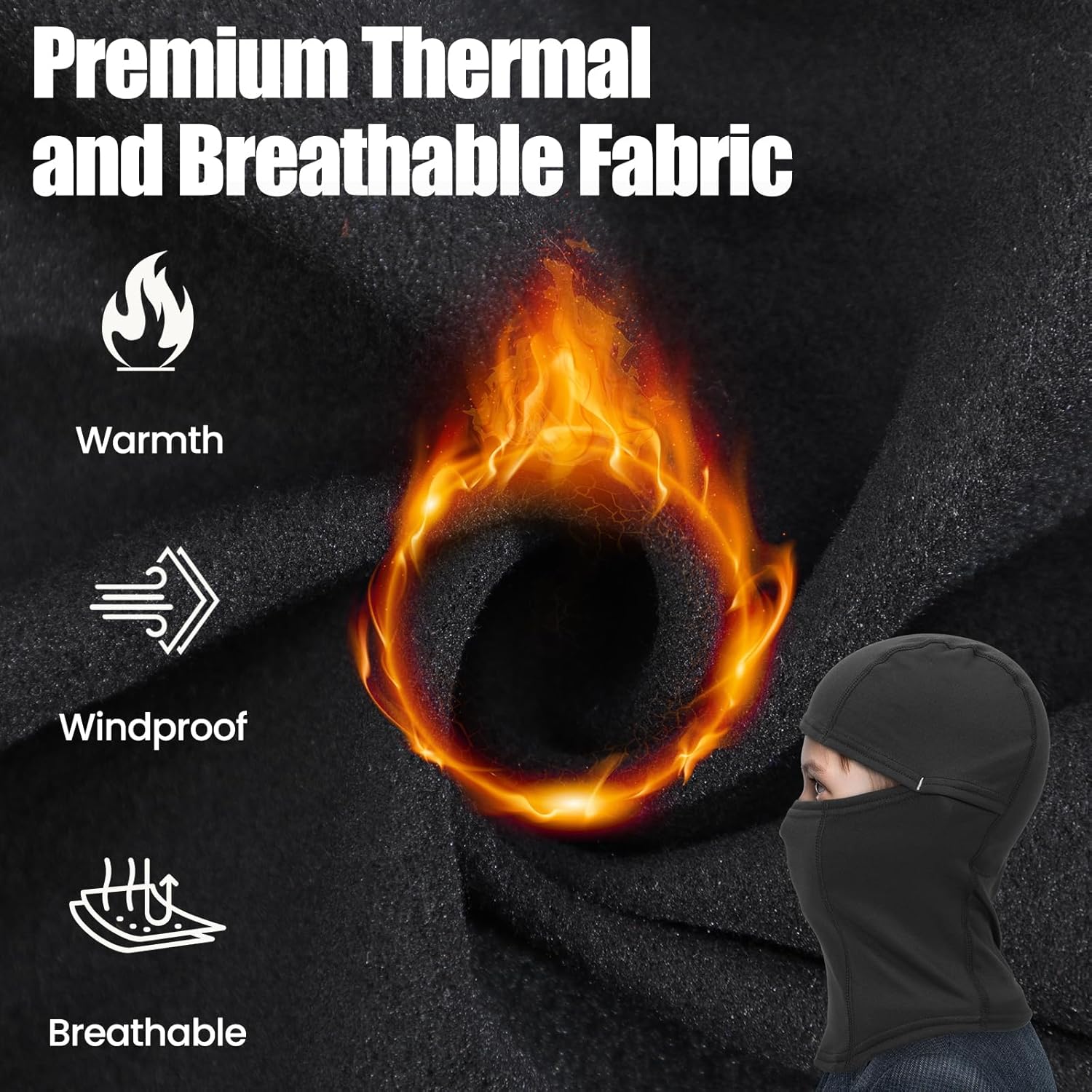 Keep Warm in Winter Kids Balaclava Ski Mask for Boys Girls