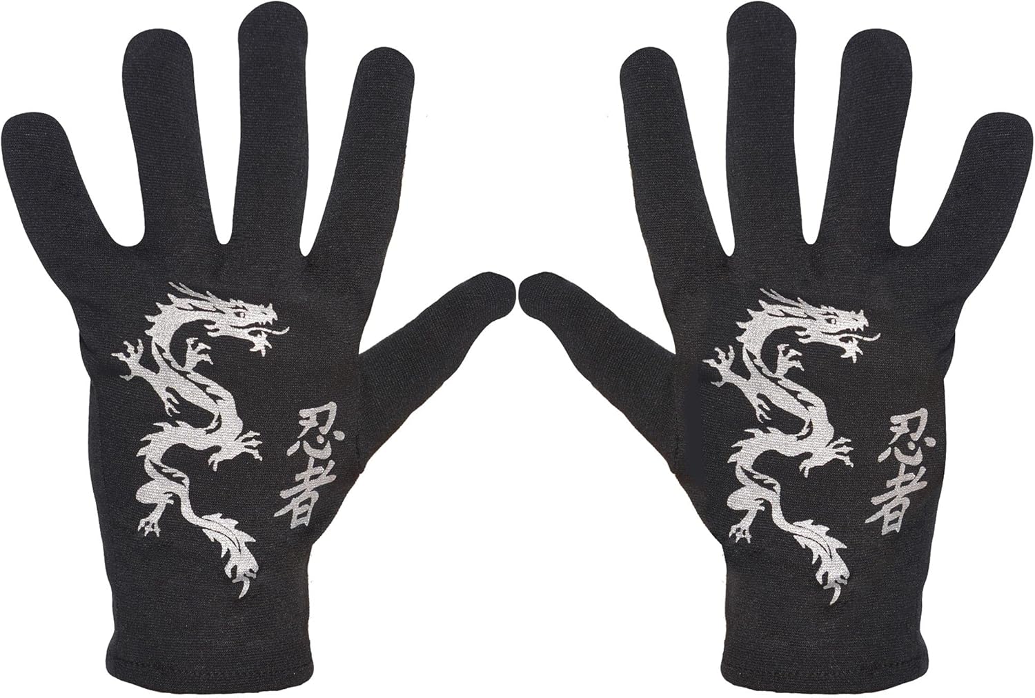 Dragon-Style Ninja Gloves for Kids - Bold Black