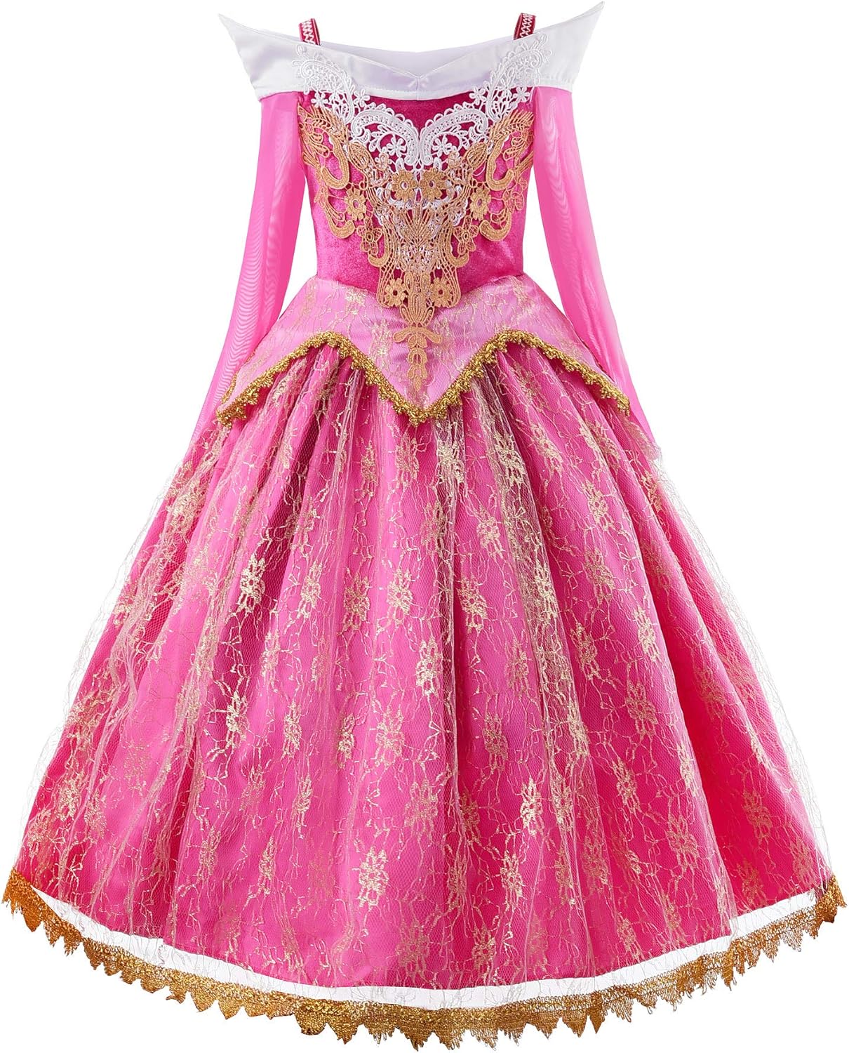 JerrisApparel Girls Pink Princess Costume Royal Published Dress