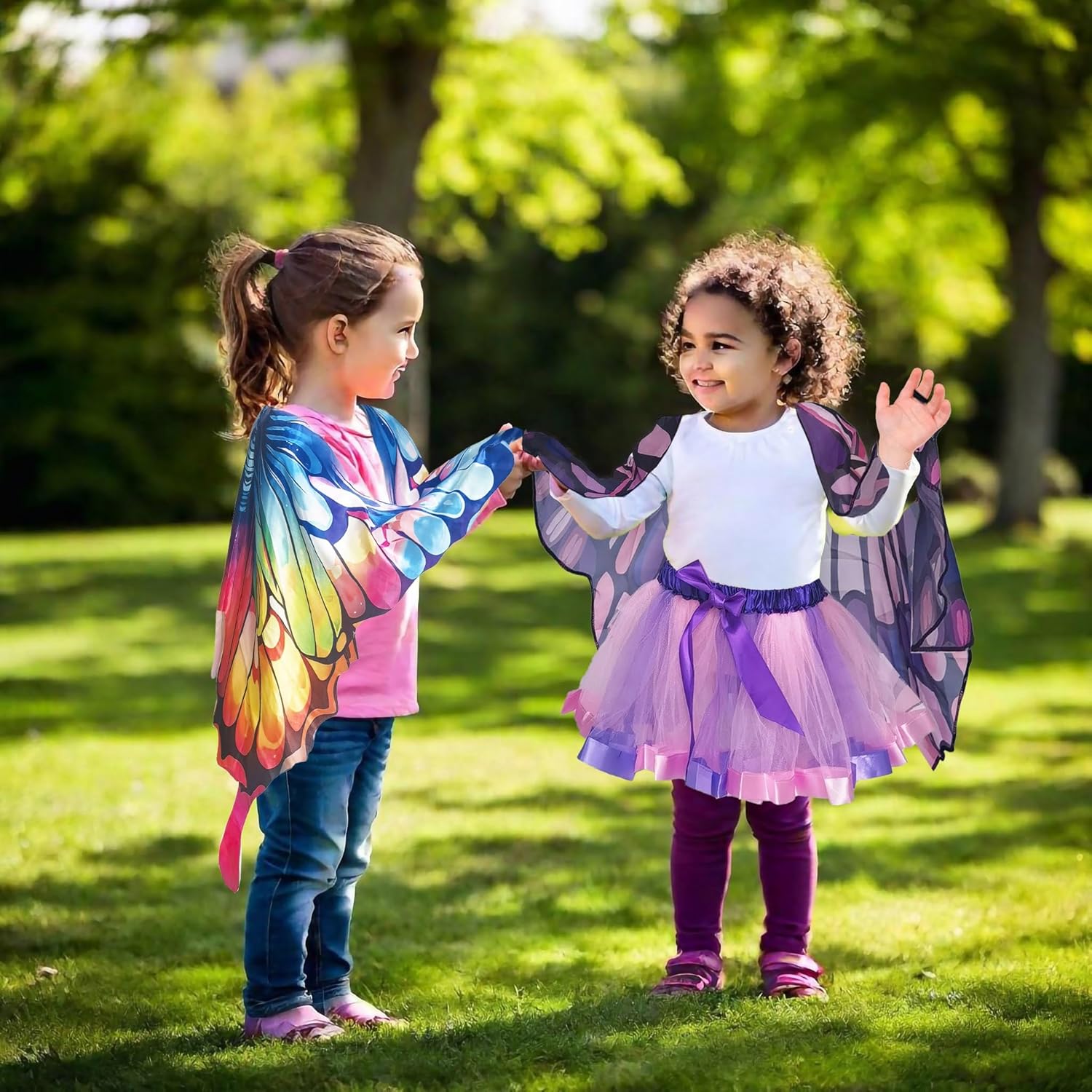 Aimeiar Kids Fairy Butterfly Wings Dress-Up Set for Christmas Parties
