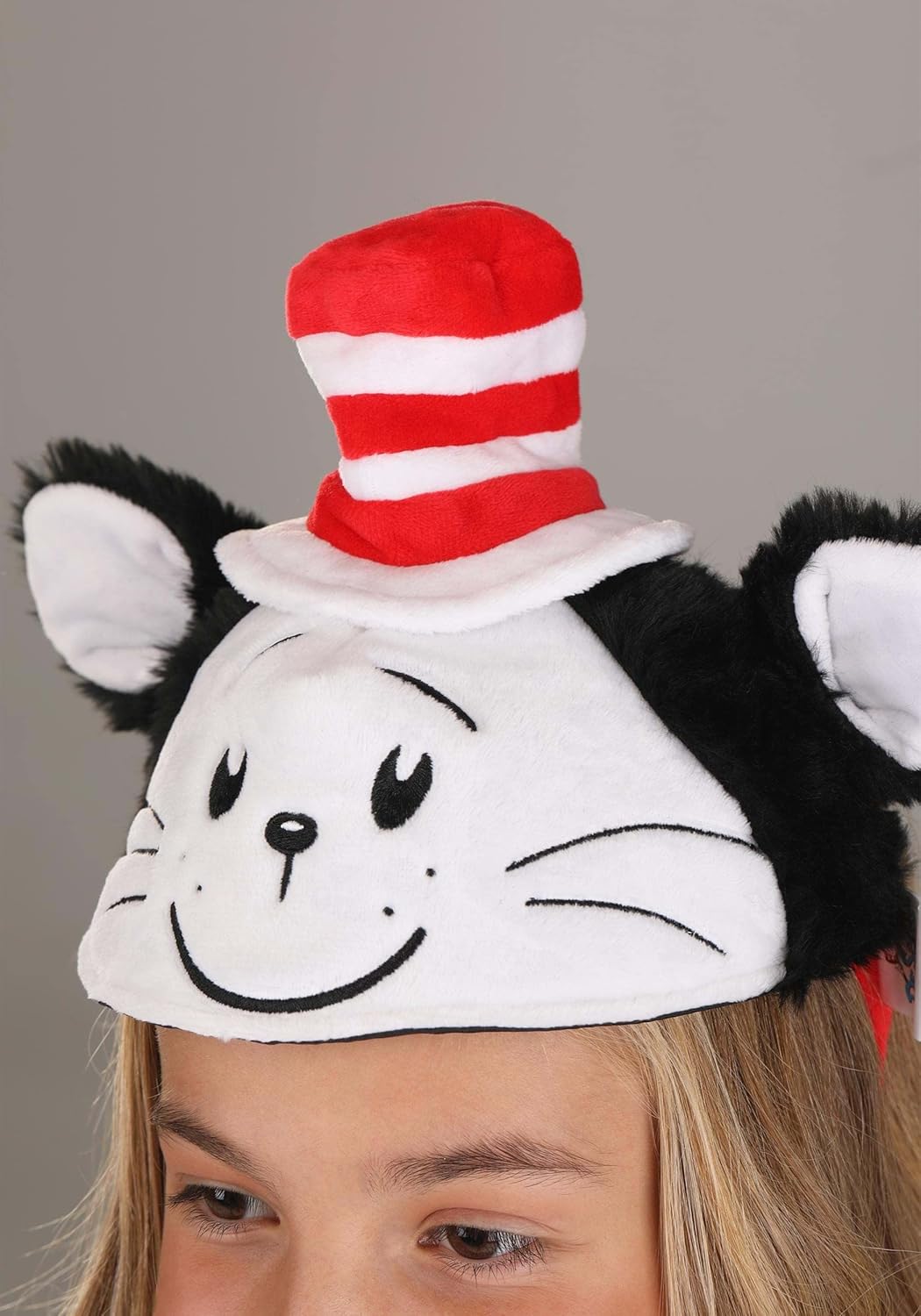 Dr Seuss Cat in the Hat Face Costume Headband for Adults Kids