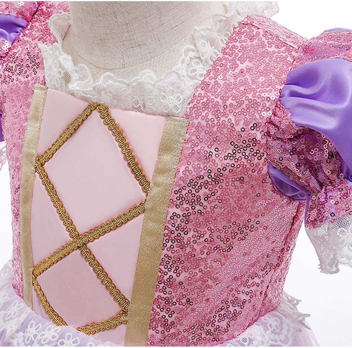 MYRISAM Sofia The First Rapunzel Princess Halloween Costume Dress