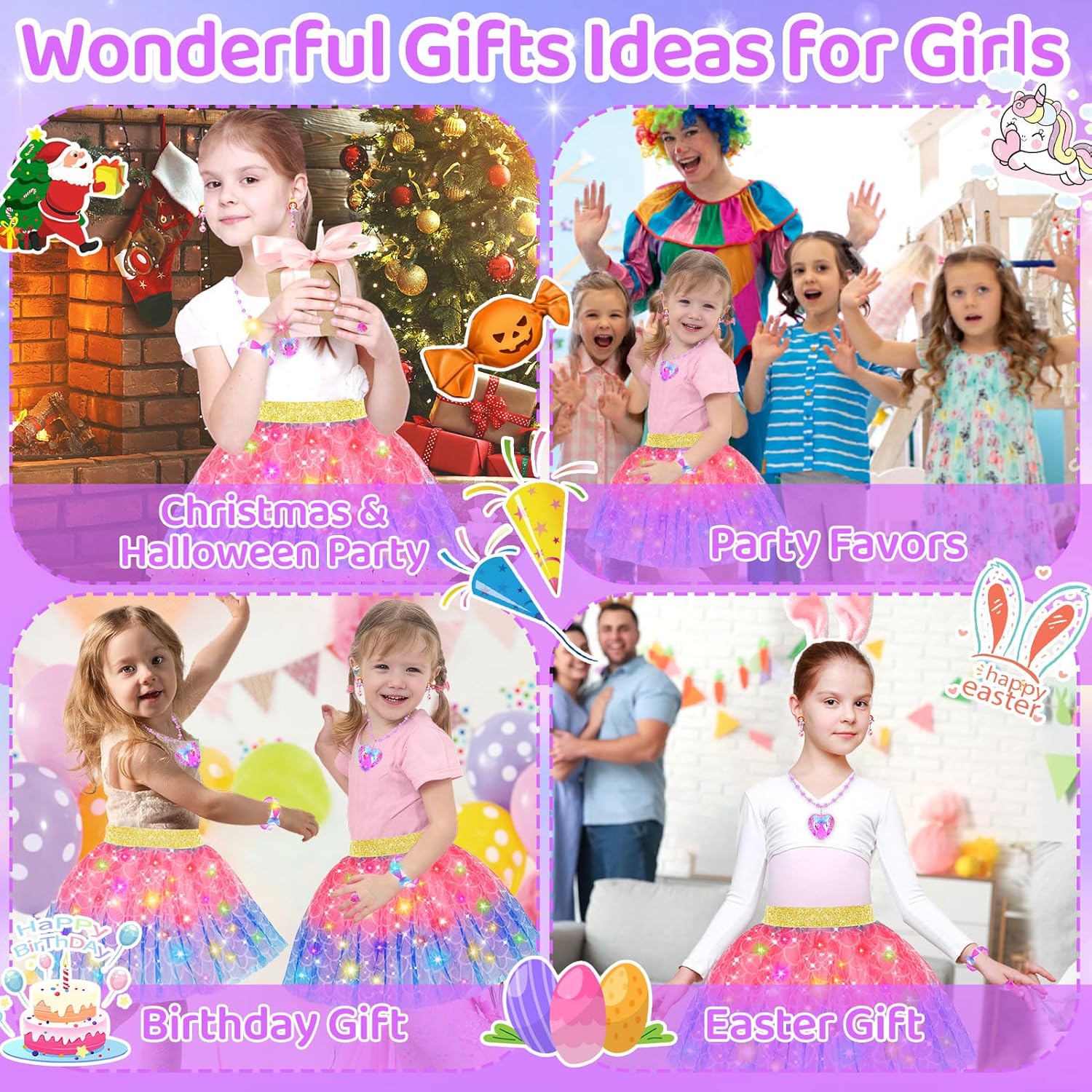 Light-Up Princess Dress Up for Girls 4-6