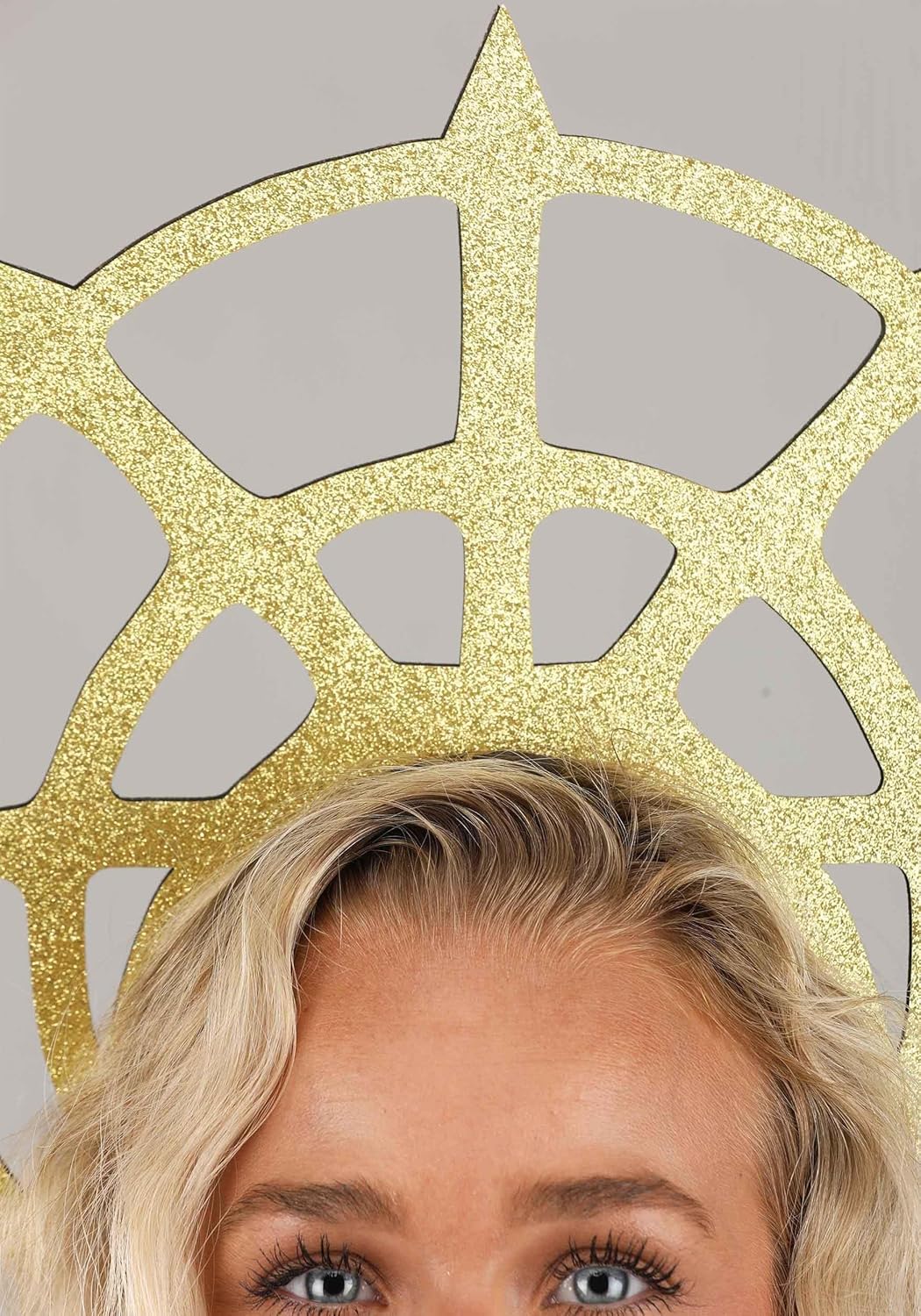 Fun easy-to-use Angel Gold Halo Mask for Girls