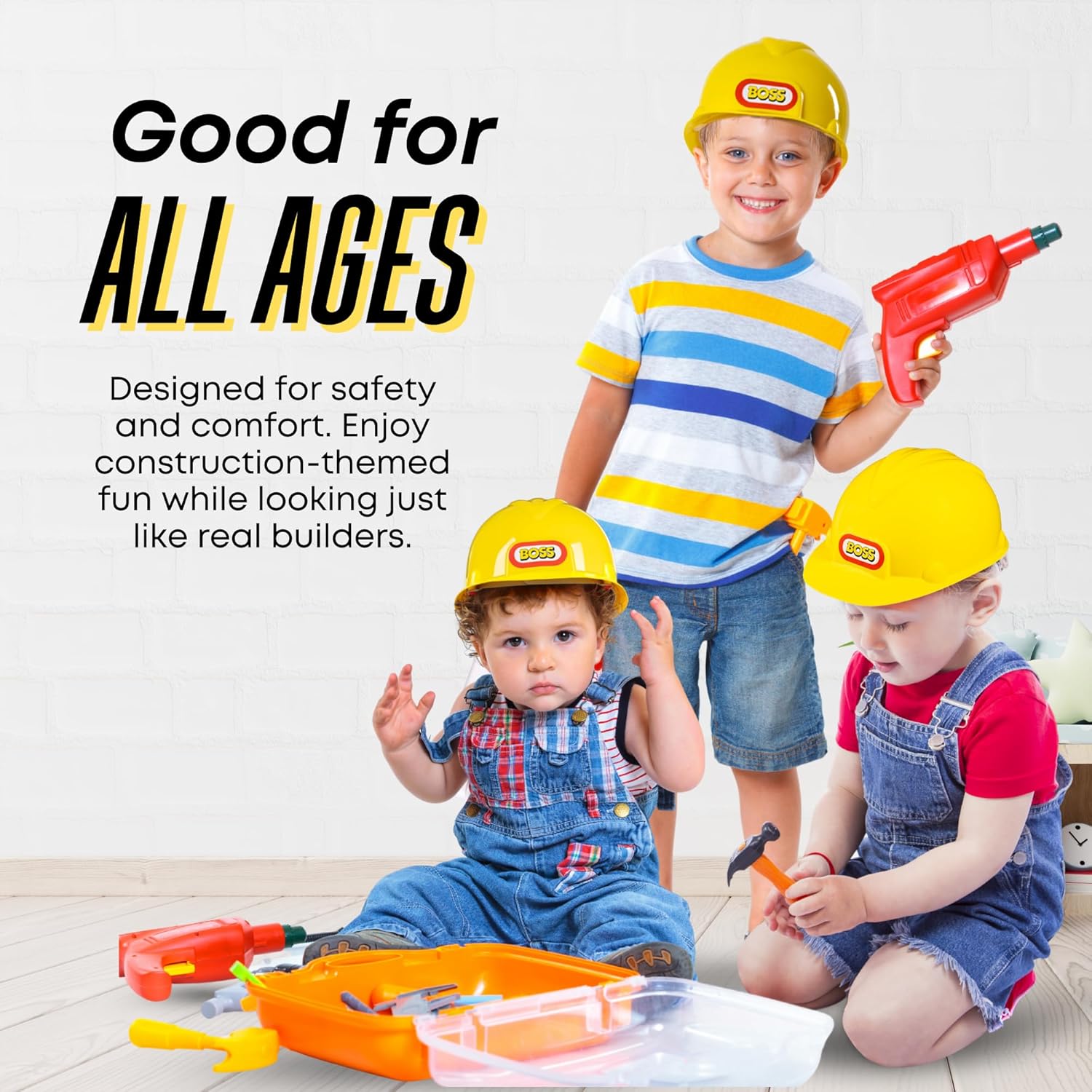 Adjustable Yellow Construction Hard Hat