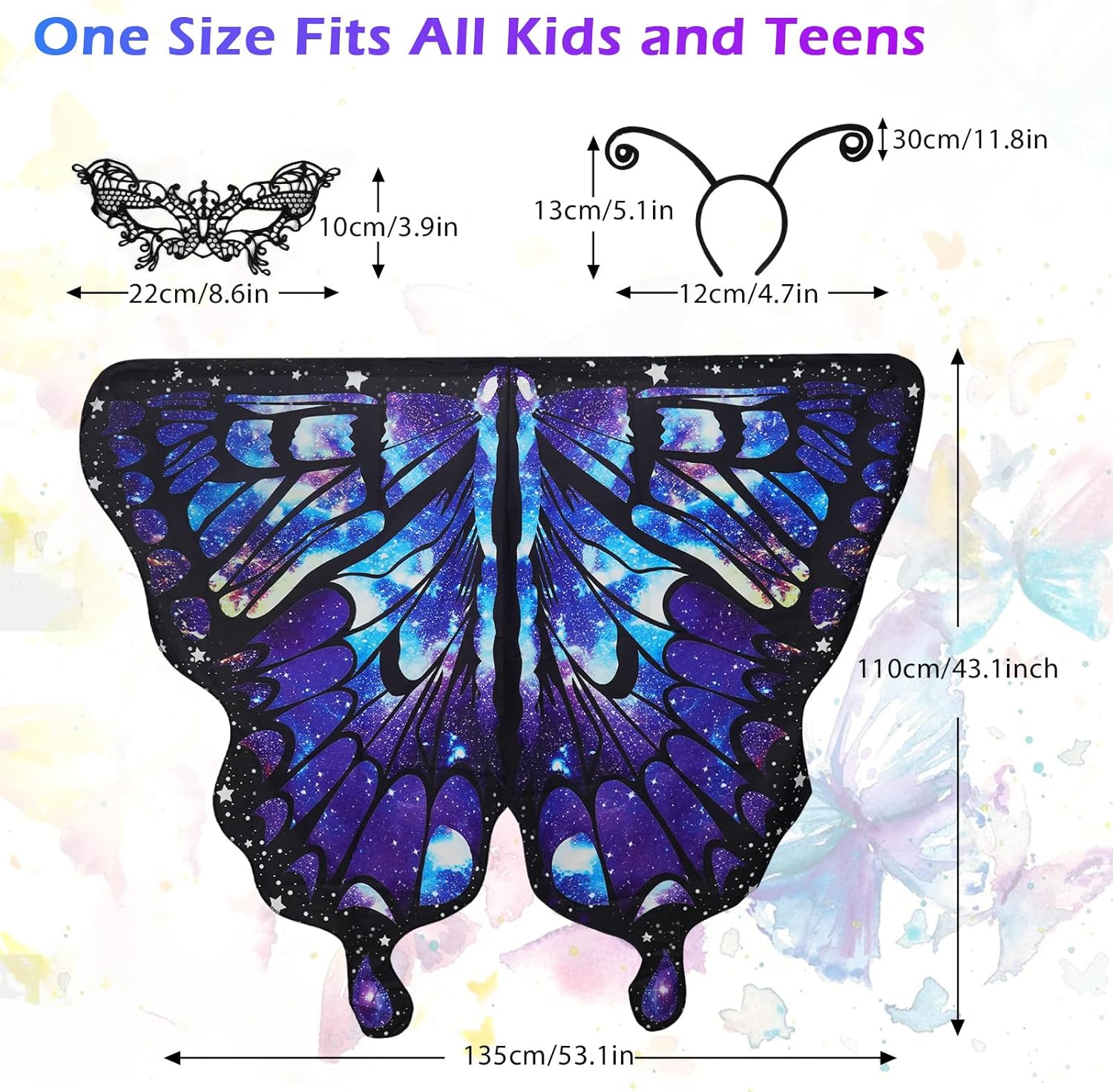 ERDOGLY Butterfly Wings Costume