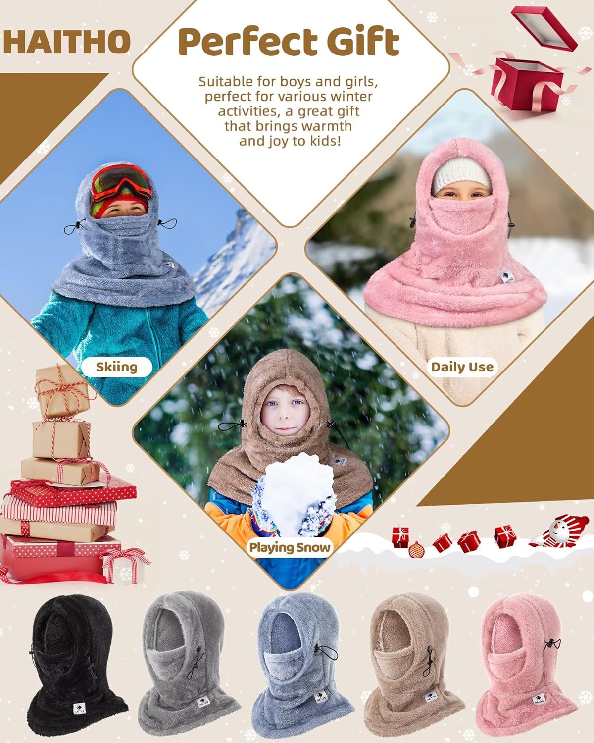 High-Quality Kids Ski Mask Balaclava for Winter