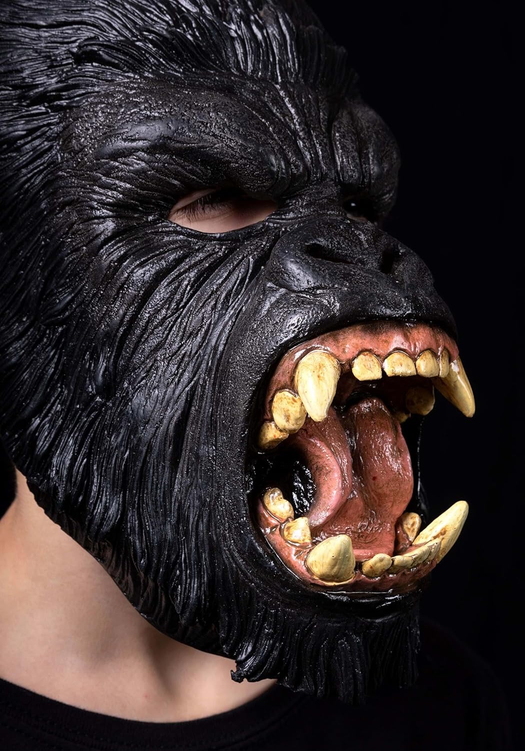Scare Me Fun Costumes Scary Gorilla Mask for Kids Standard Black