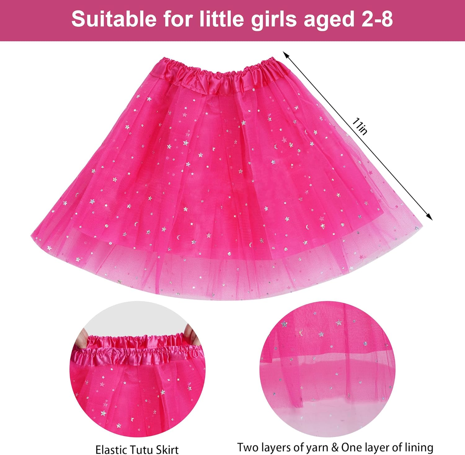 MIAYON 80s Neon Tutu Costume for Girls