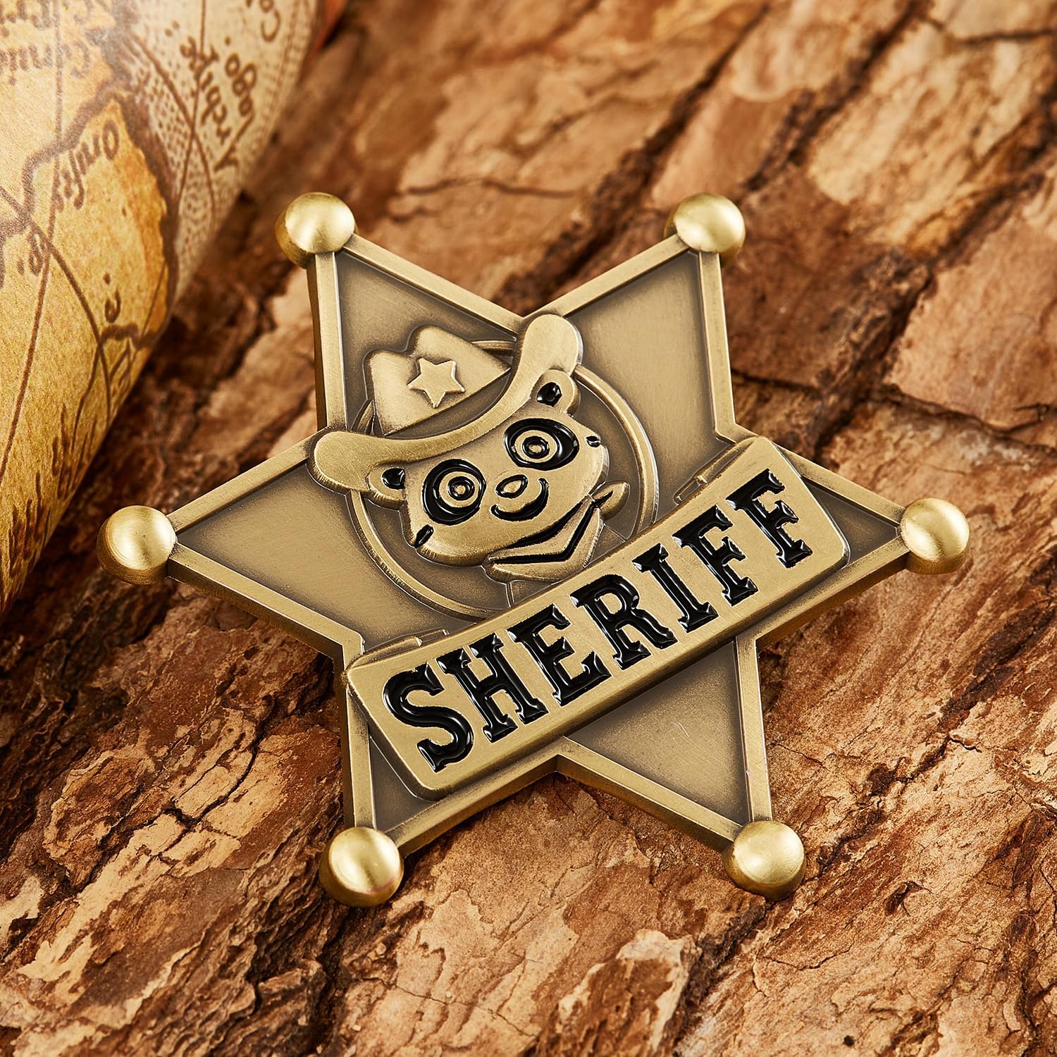 Sturdy Metal Sheriff Badge for Kids
