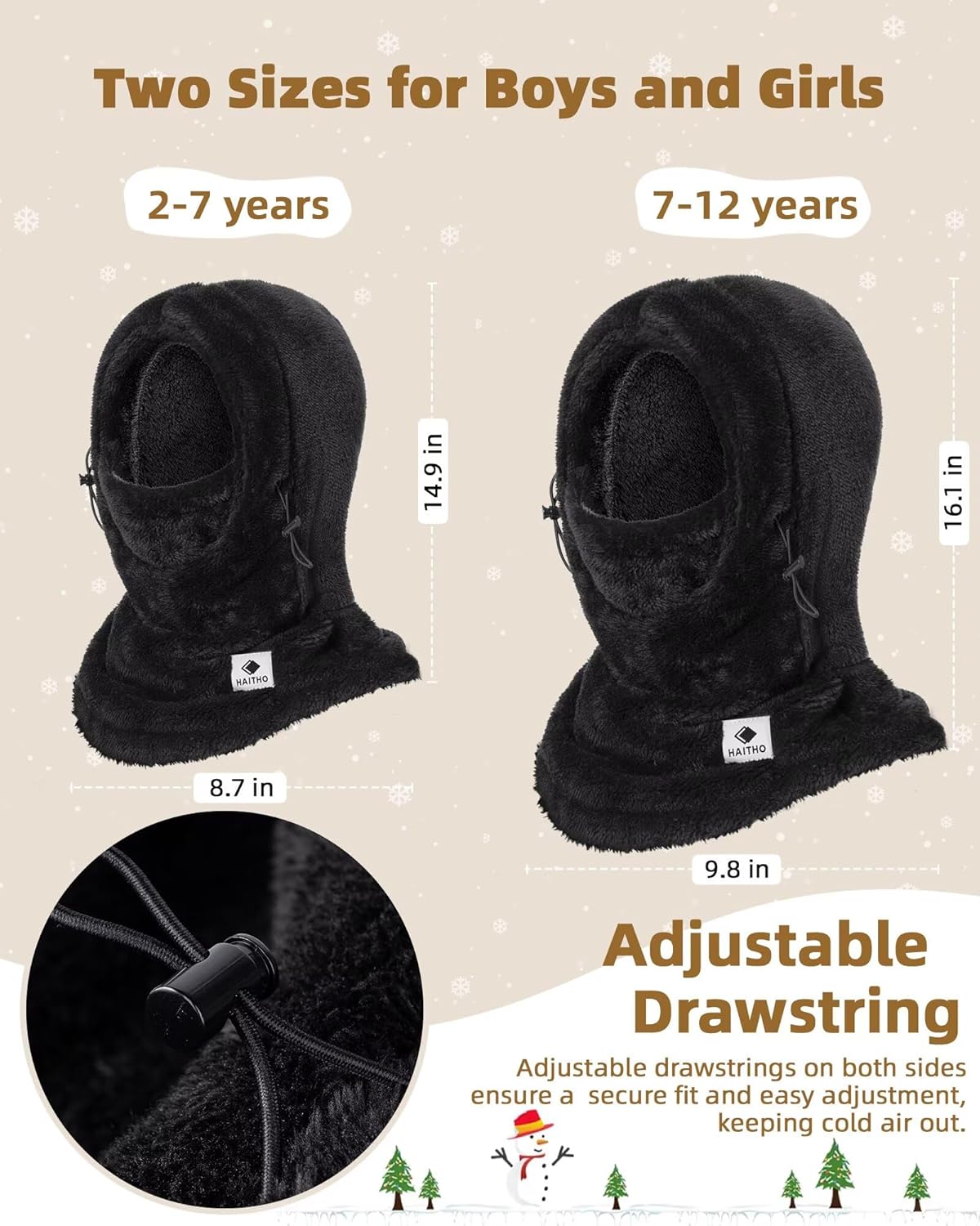 High-Quality Kids Ski Mask Balaclava for Winter