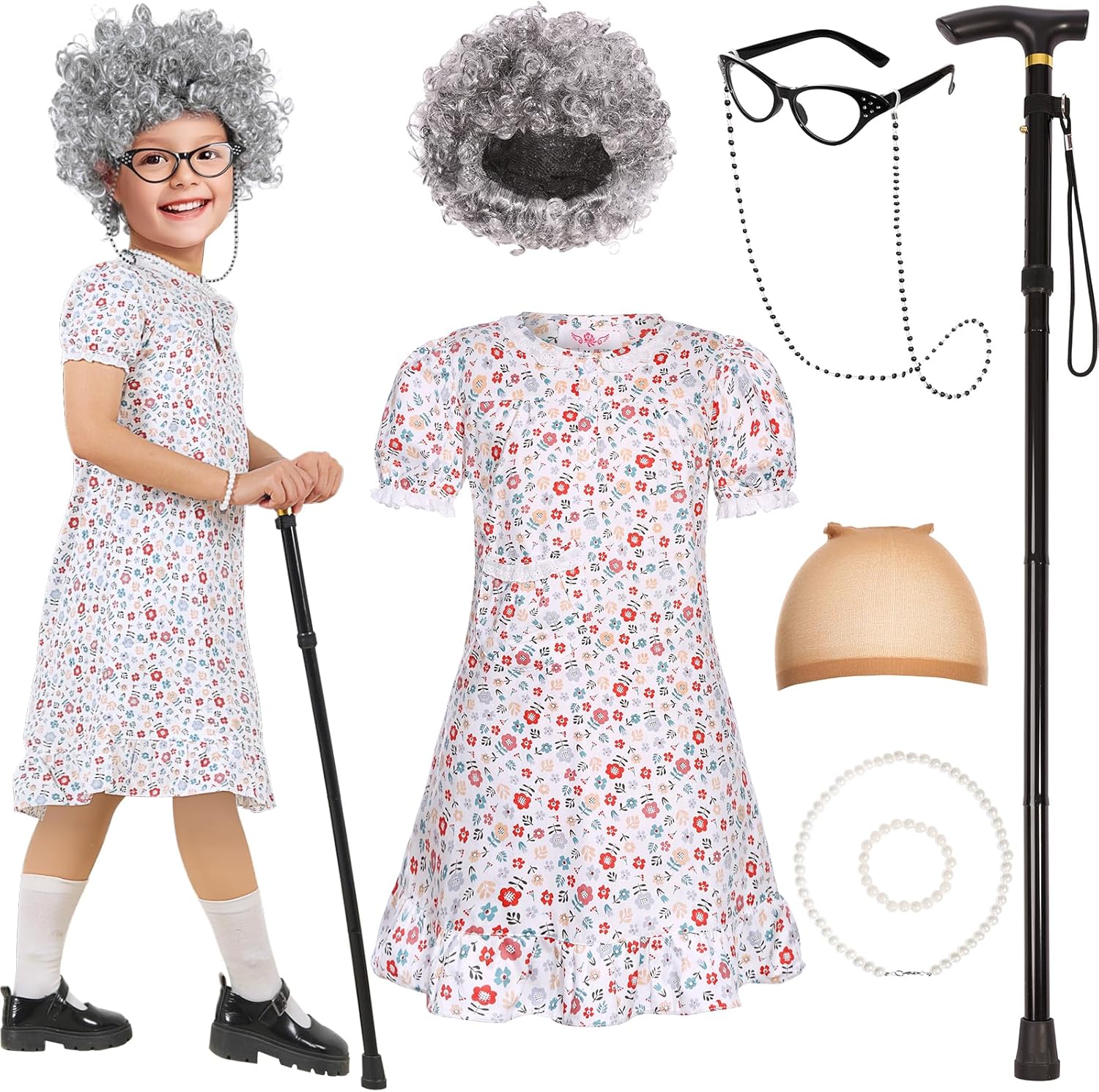 Adore the 100-Day Old Lady Character Perfect for Girls