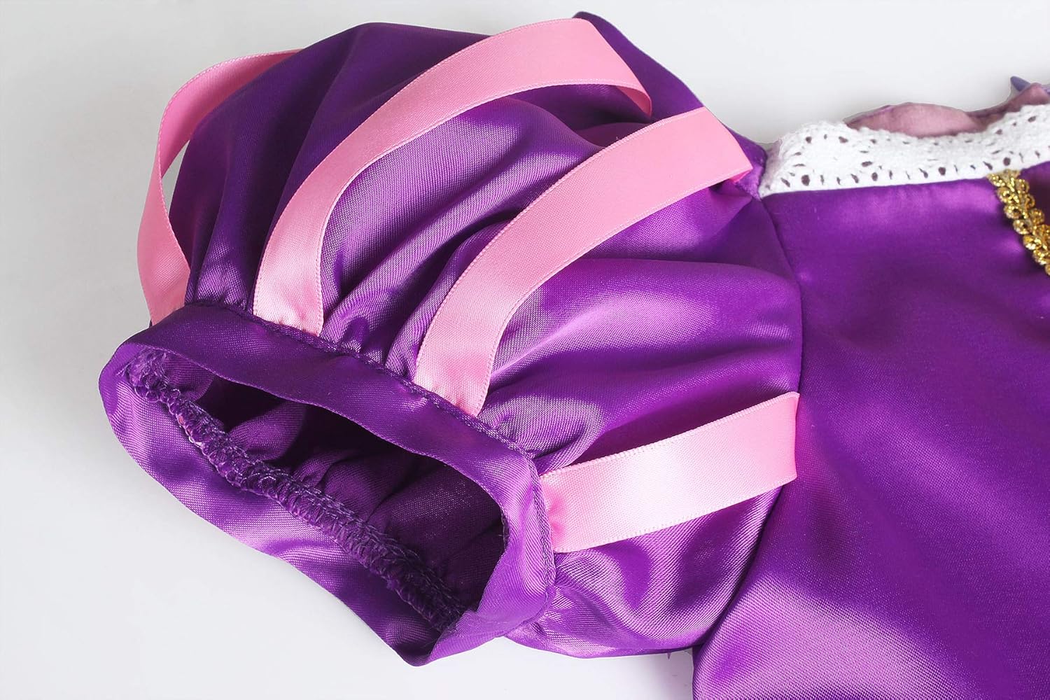 ReliBeauty Girls Costume Purple 6-7 with Accessories