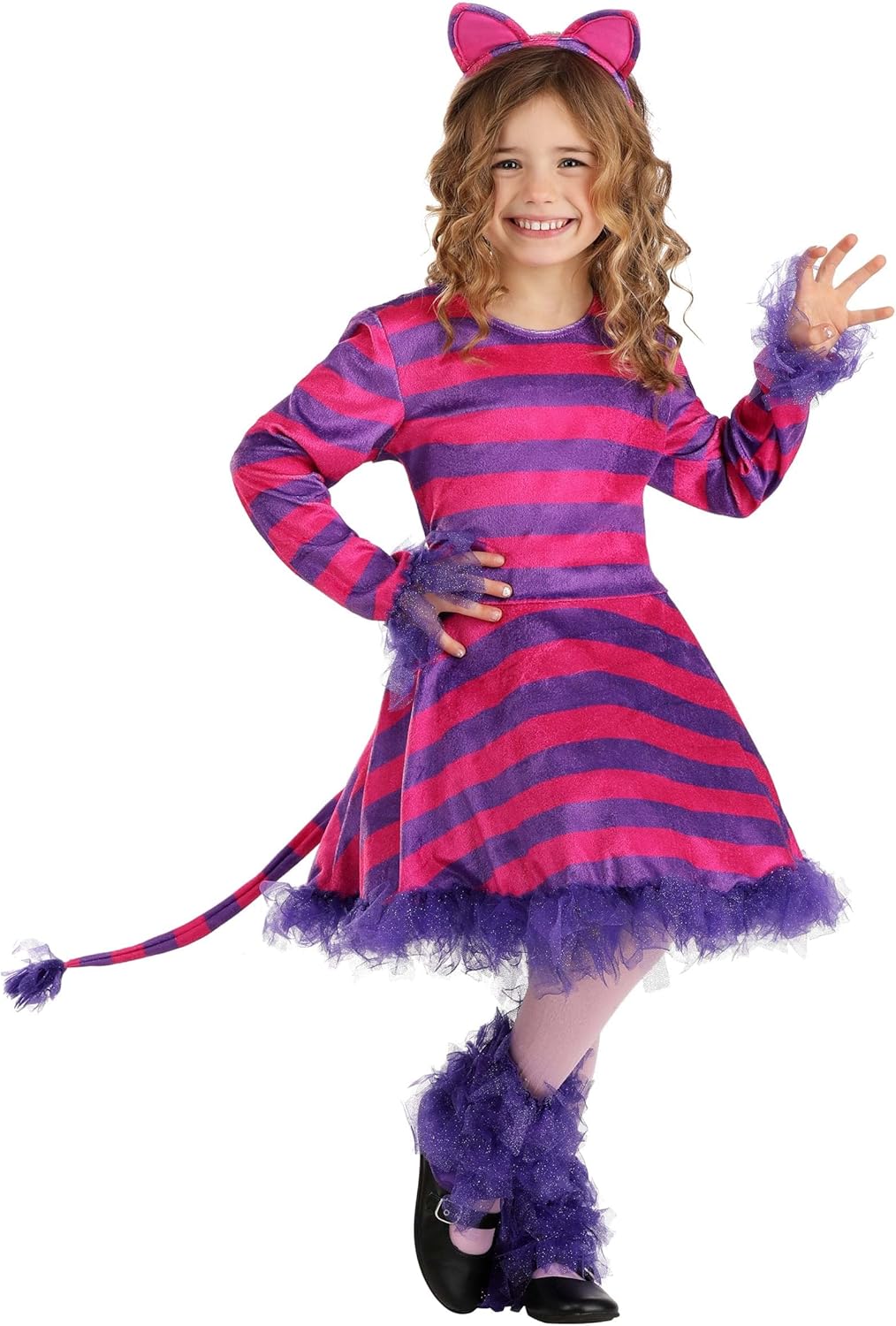 Mischievous Cheshire Cat Costume for Girls