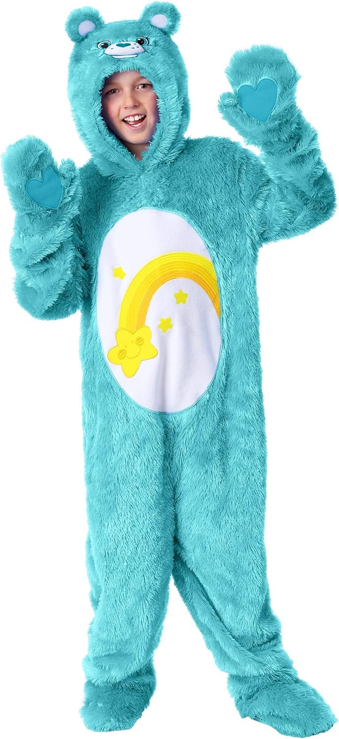 Care Bears Wish Bear Costume for Kids Fun Halloween Outfit with Mitts